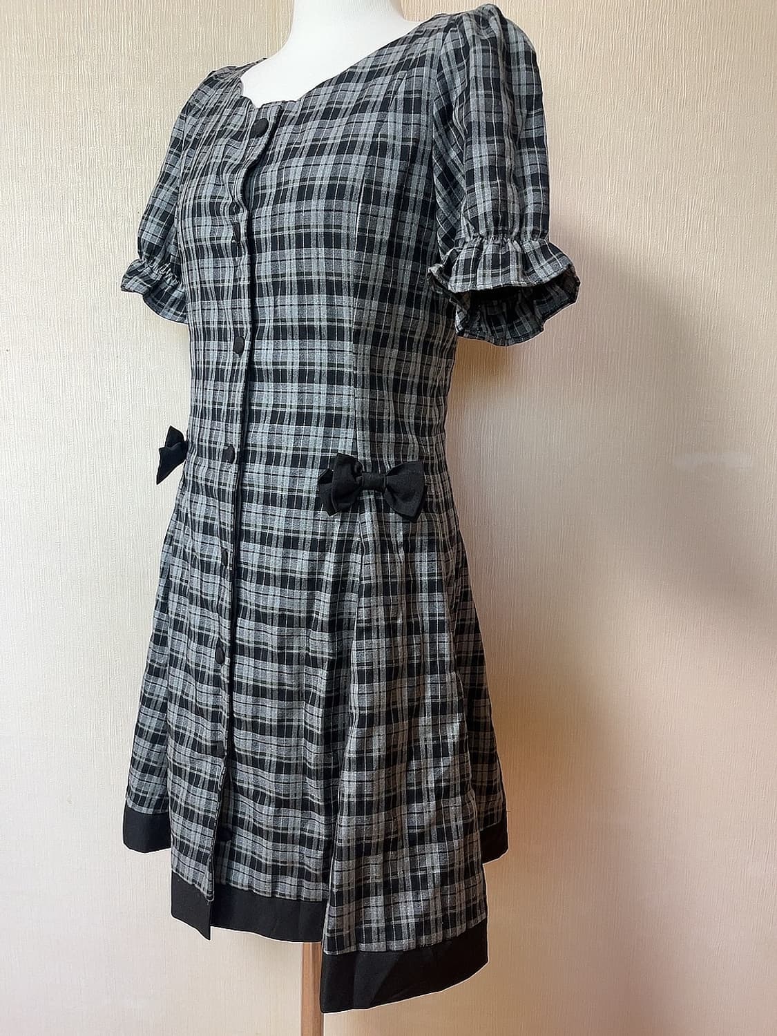 vintage check ops 상품이미지3
