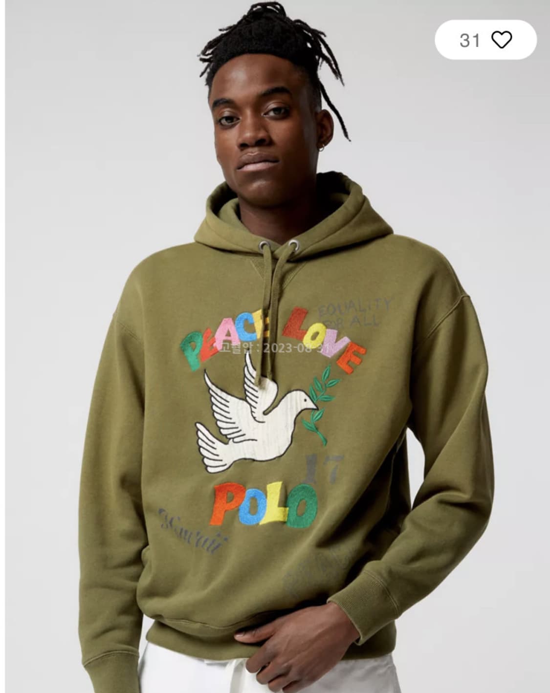 폴로 랄프로렌 Peace & Love 후드티 상품이미지8