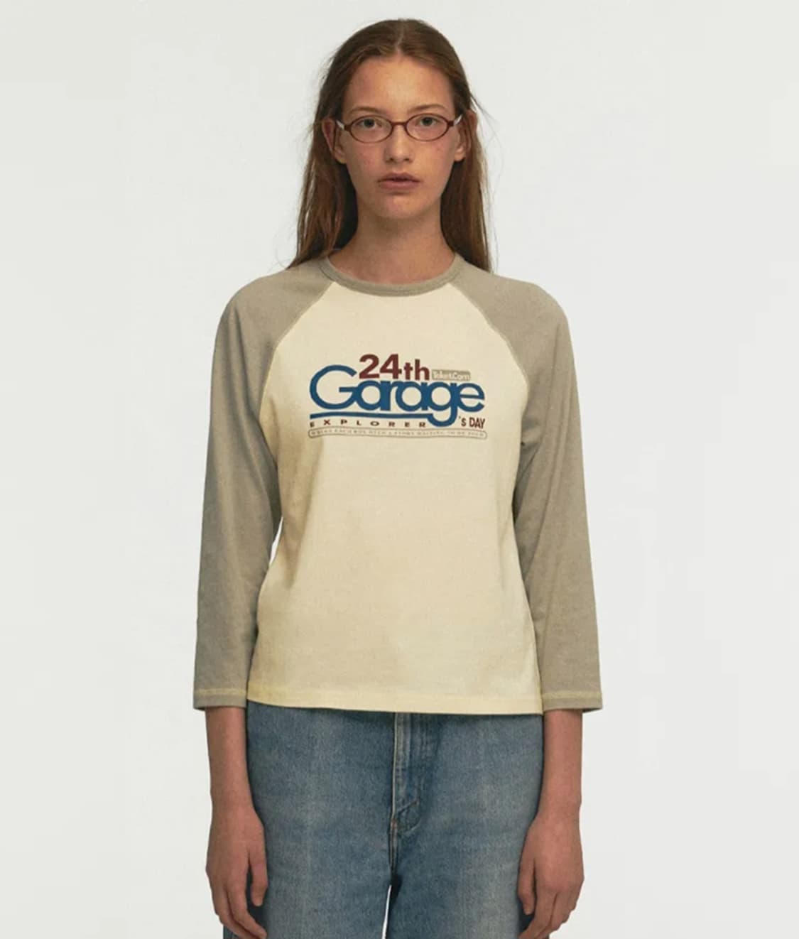 테켓 Garage L/S Tee Cream 롱슬리브 상품이미지1