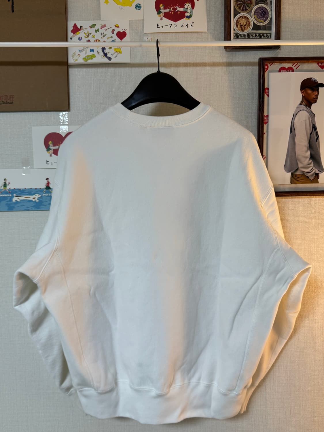 (M)슈프림 워시드 박스로고 크루넥 화이트 - 25SS 상품이미지2