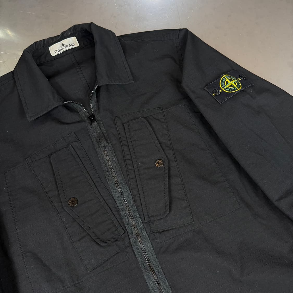 [리오브] 스톤아일랜드 헤비 듀티 립스탑 가먼트 다이드 오버셔츠 상품이미지3