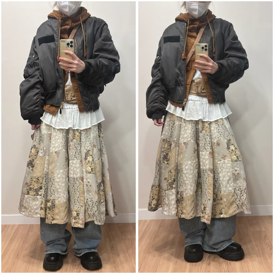 빈티지 그레이 항공 점퍼 상품이미지4