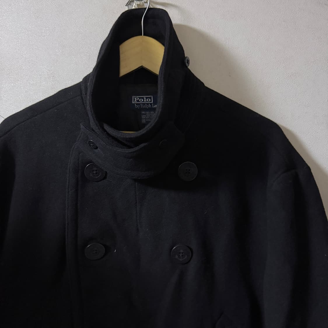 폴로 랄프로렌 해군 피코트 블랙 XXL (남성 105-슬림 110) 상품이미지3