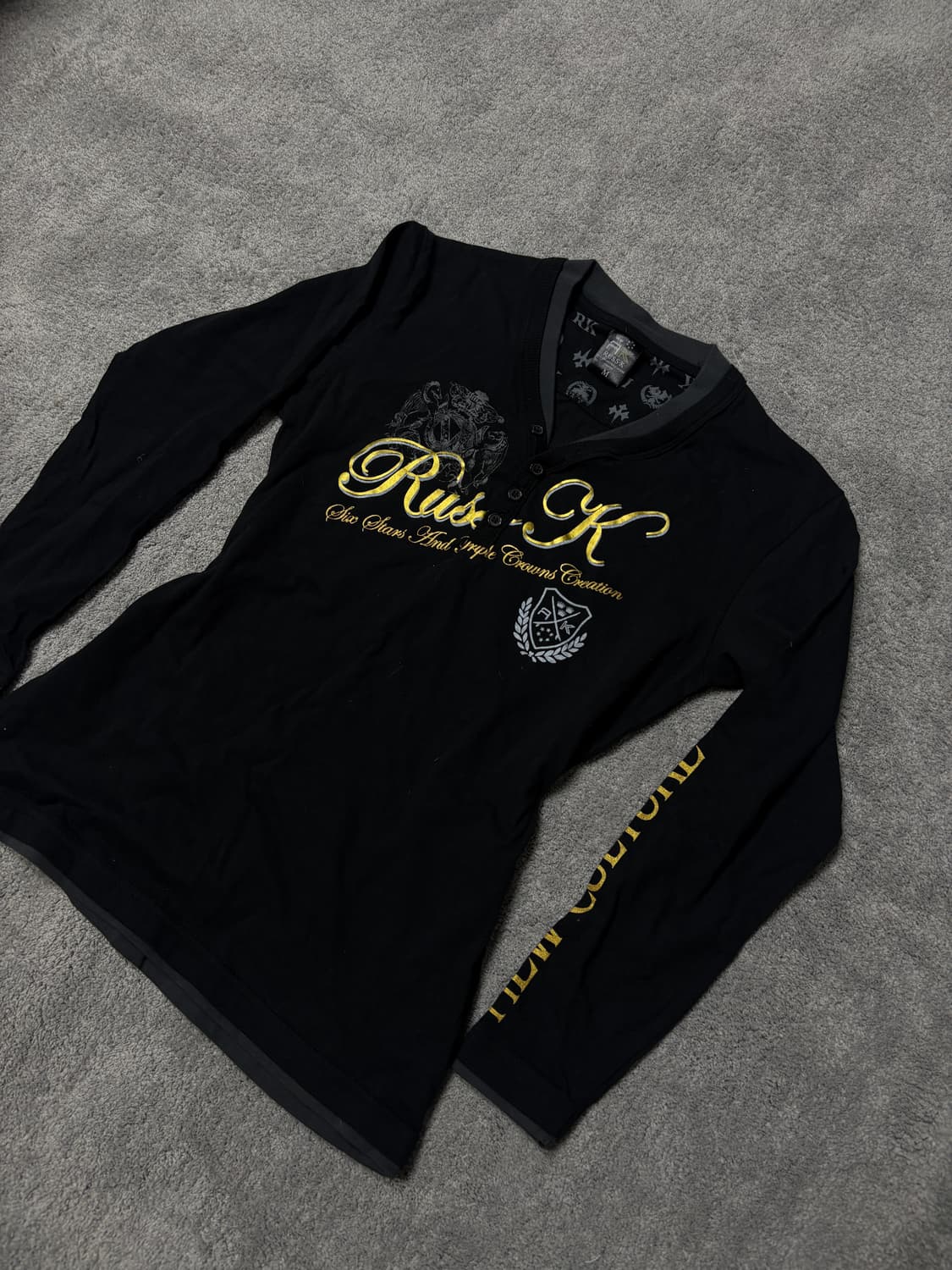 Vintage 00s vkei & punk mood longsleeve 상품이미지3