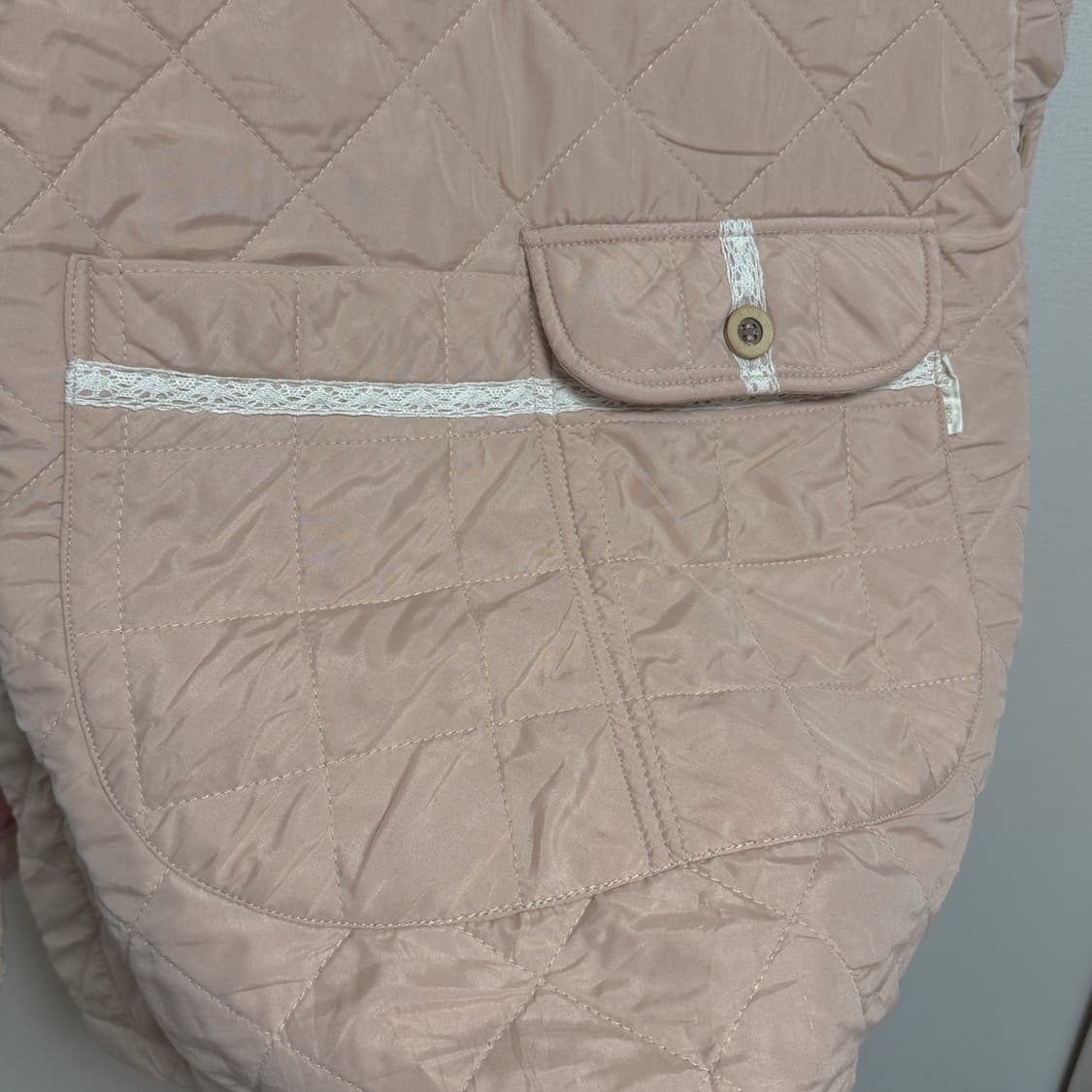 퀼팅 기모누빔 에이프런 공방룩 상품이미지2