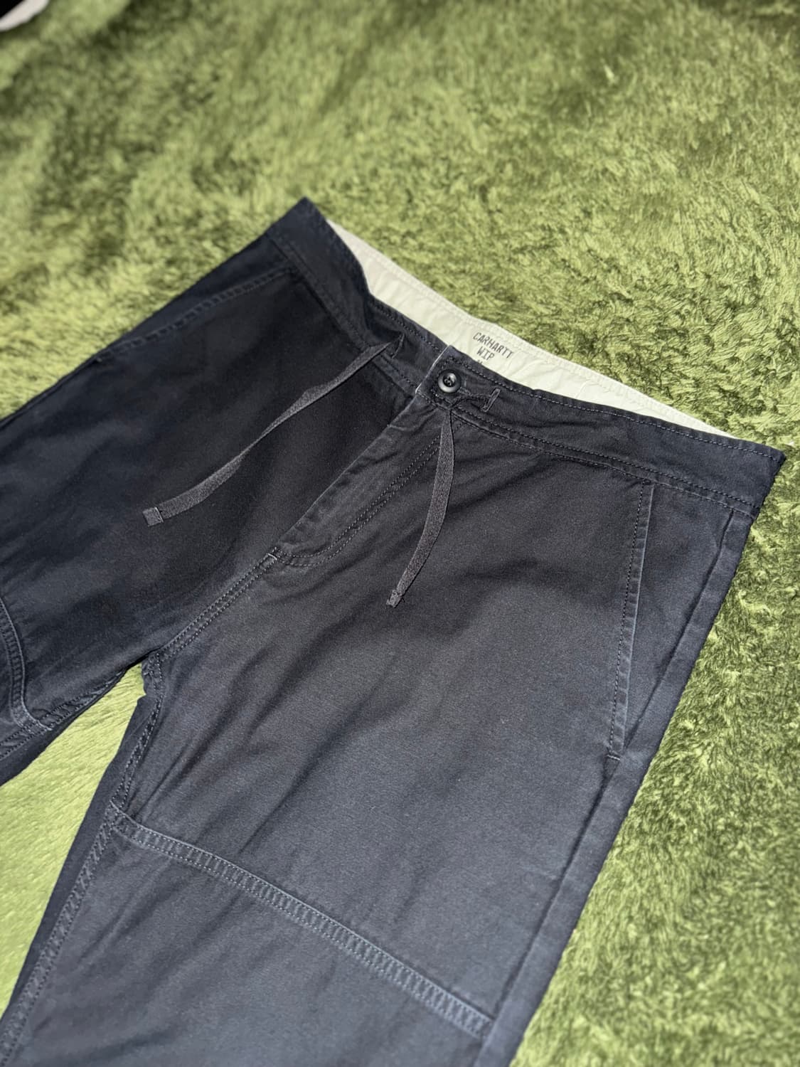 [M] 칼하트 Wip Marshall 마샬 코튼 조거 팬츠 블랙 상품이미지2