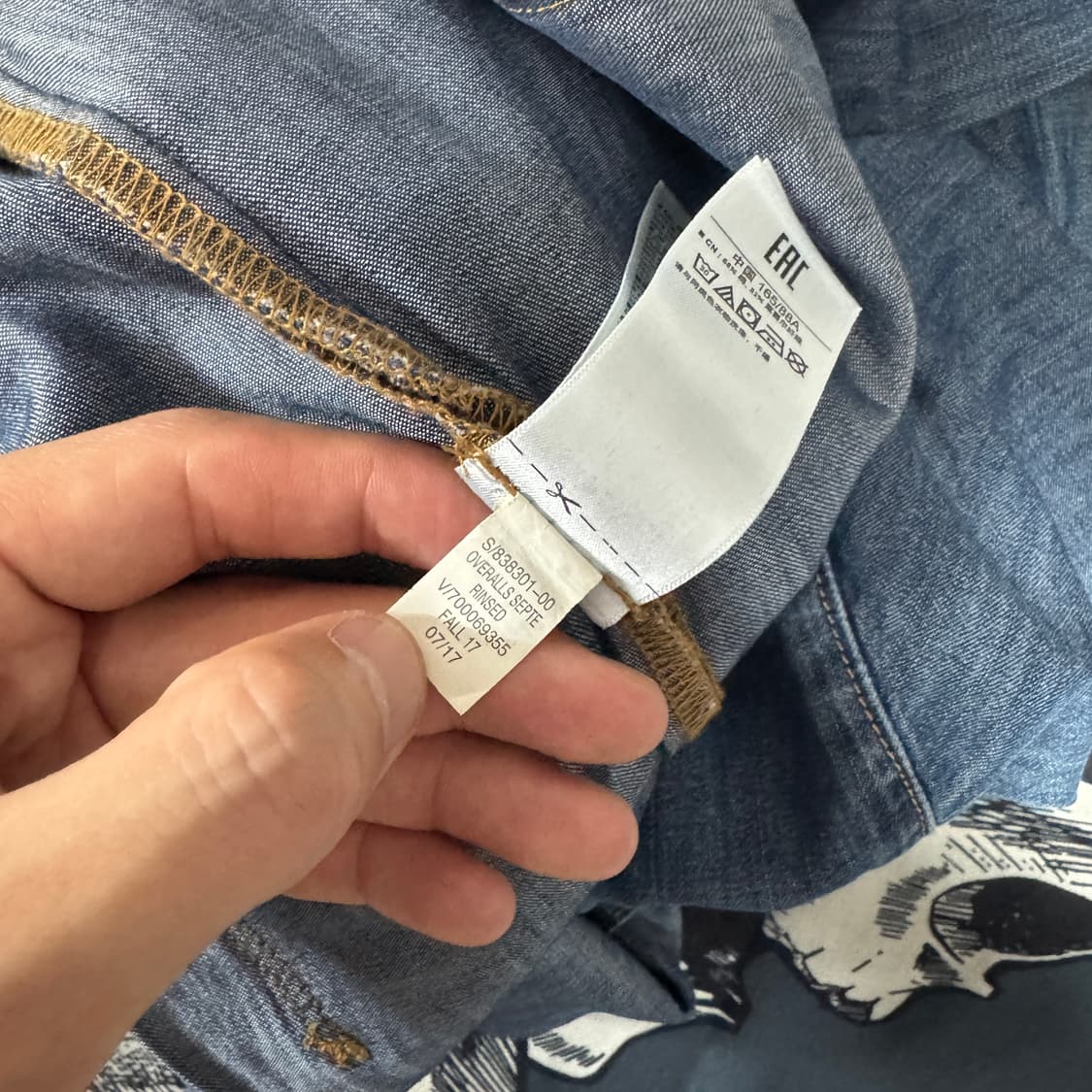 GAP 갭 데님 점프수트 S사이즈  상품이미지4