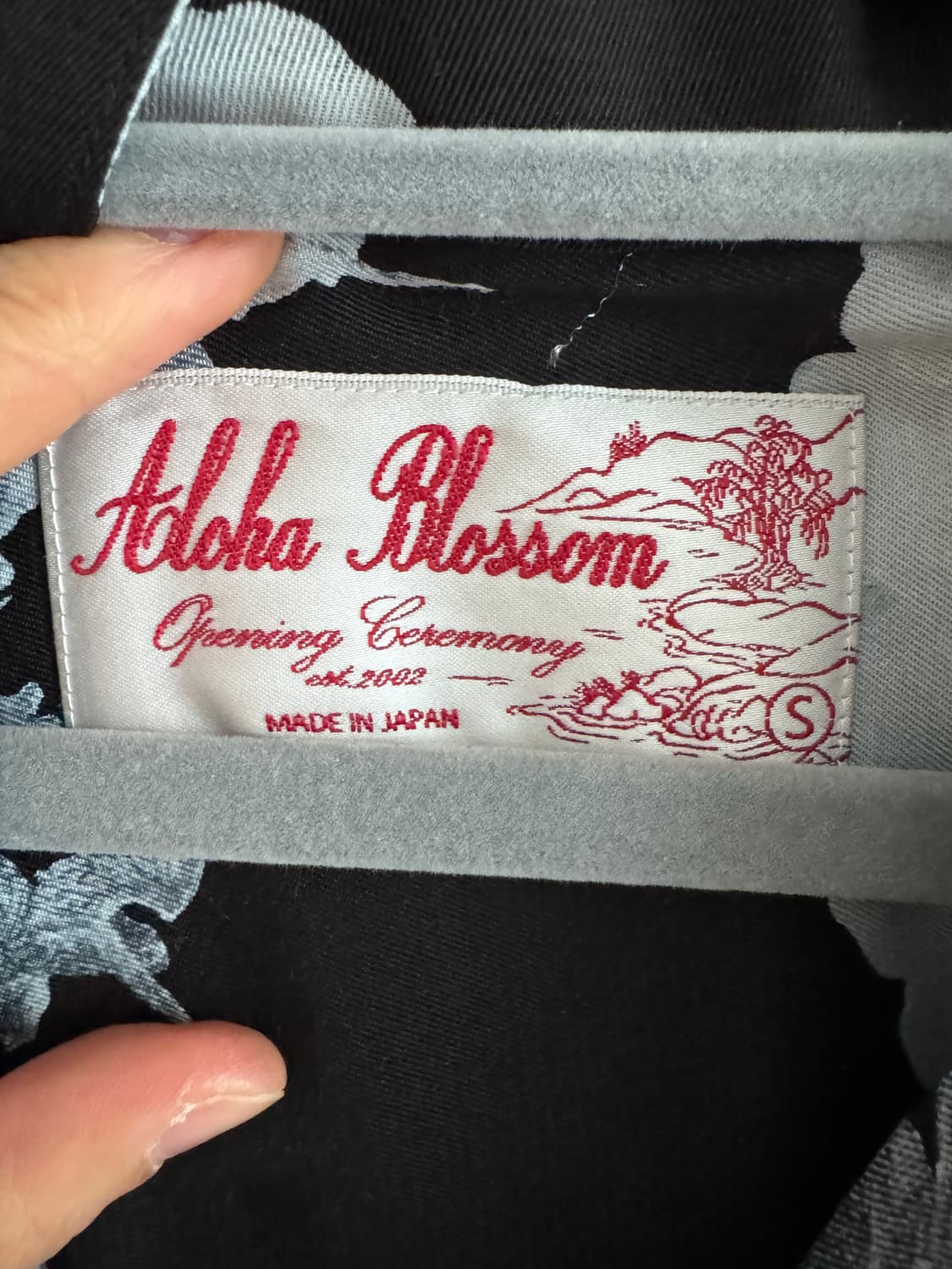 알로하블라섬 x 오프닝세레모니 하와이안 셔츠 원피스 블랙 s  상품이미지5