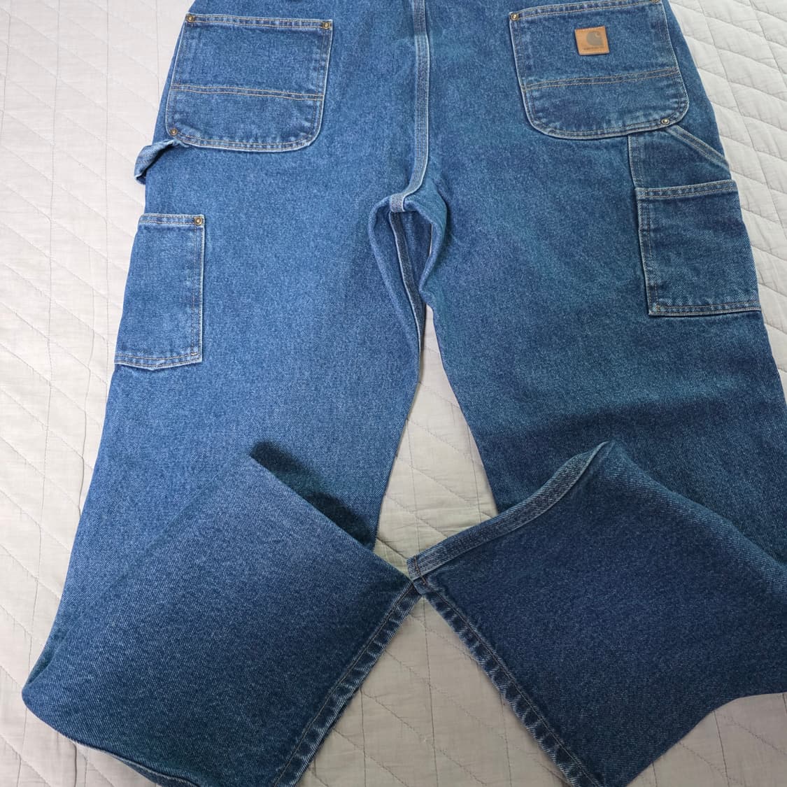 [40X30] 빈티지 칼하트 더블니 릴렉스핏 데님팬츠 인디고 B17 상품이미지7