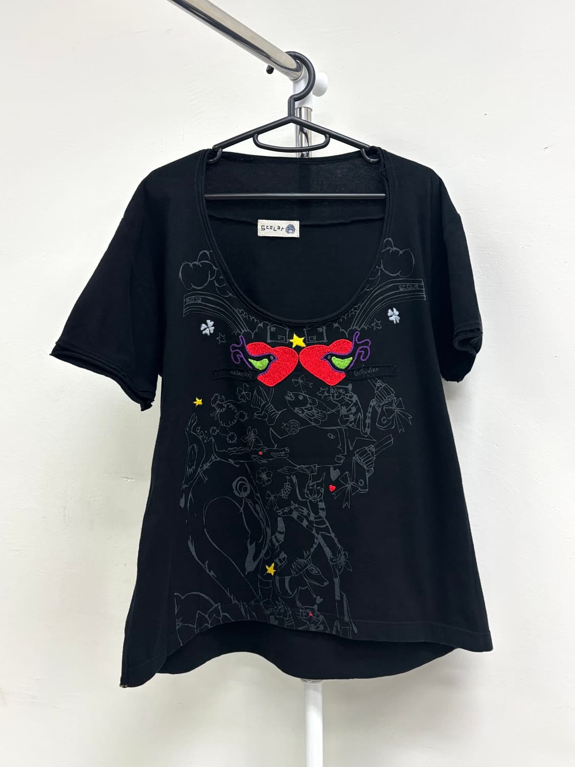 빈티지 Scolar 키치 티셔츠 상품이미지6