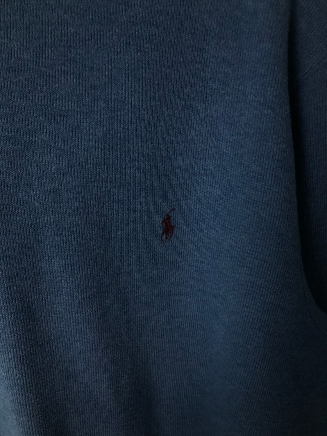 폴로 랄프로렌 자수로고 색상 블루 후드티 상품이미지4