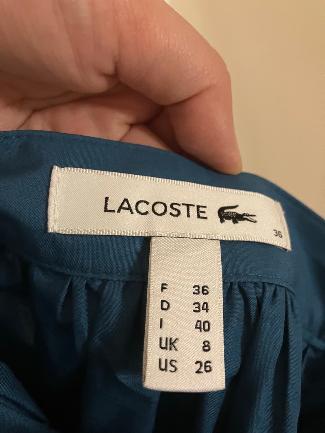 Lacoste 라코스테 청록색 플레어 스커트 상품이미지4
