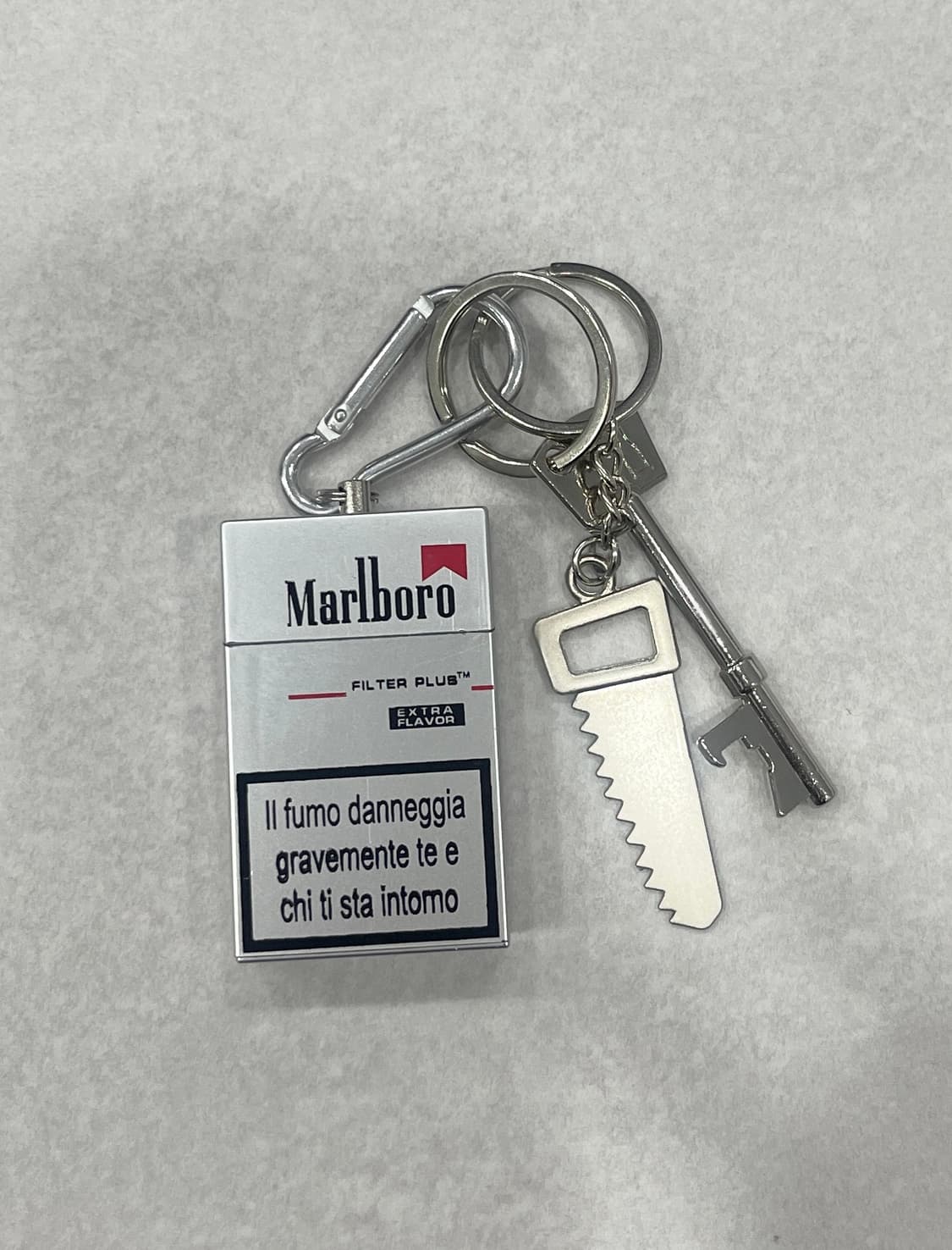말보로 빈티지 키링 세트 실버 키참 상품이미지1