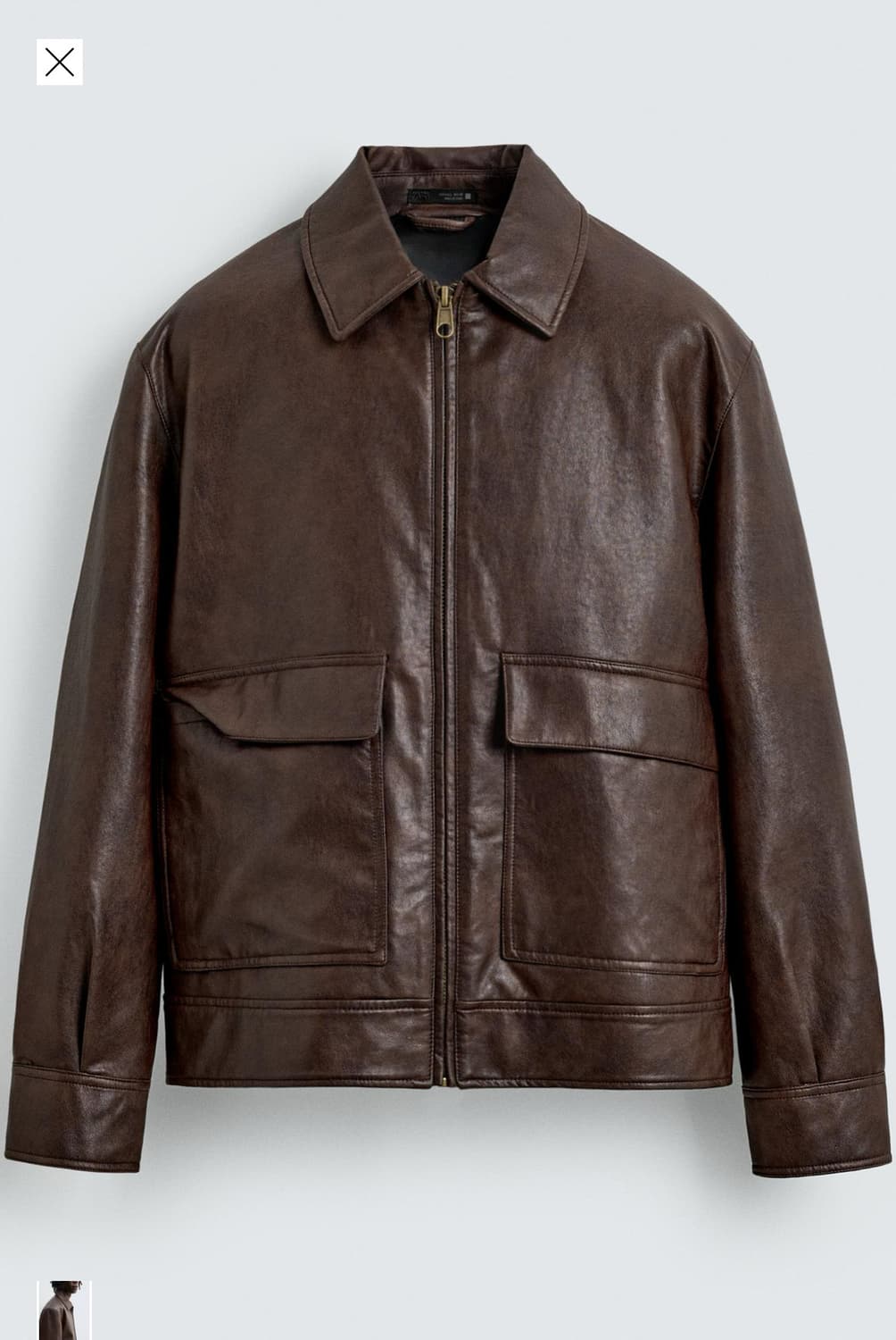 자라 레더자켓 상품이미지1