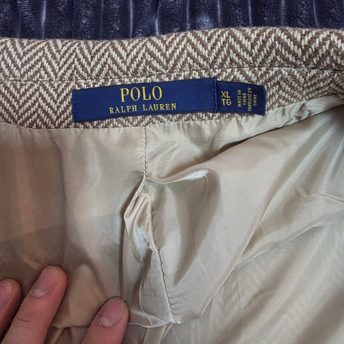 폴로 신형 베이지 헤링본자켓 XL(110) 상품이미지3