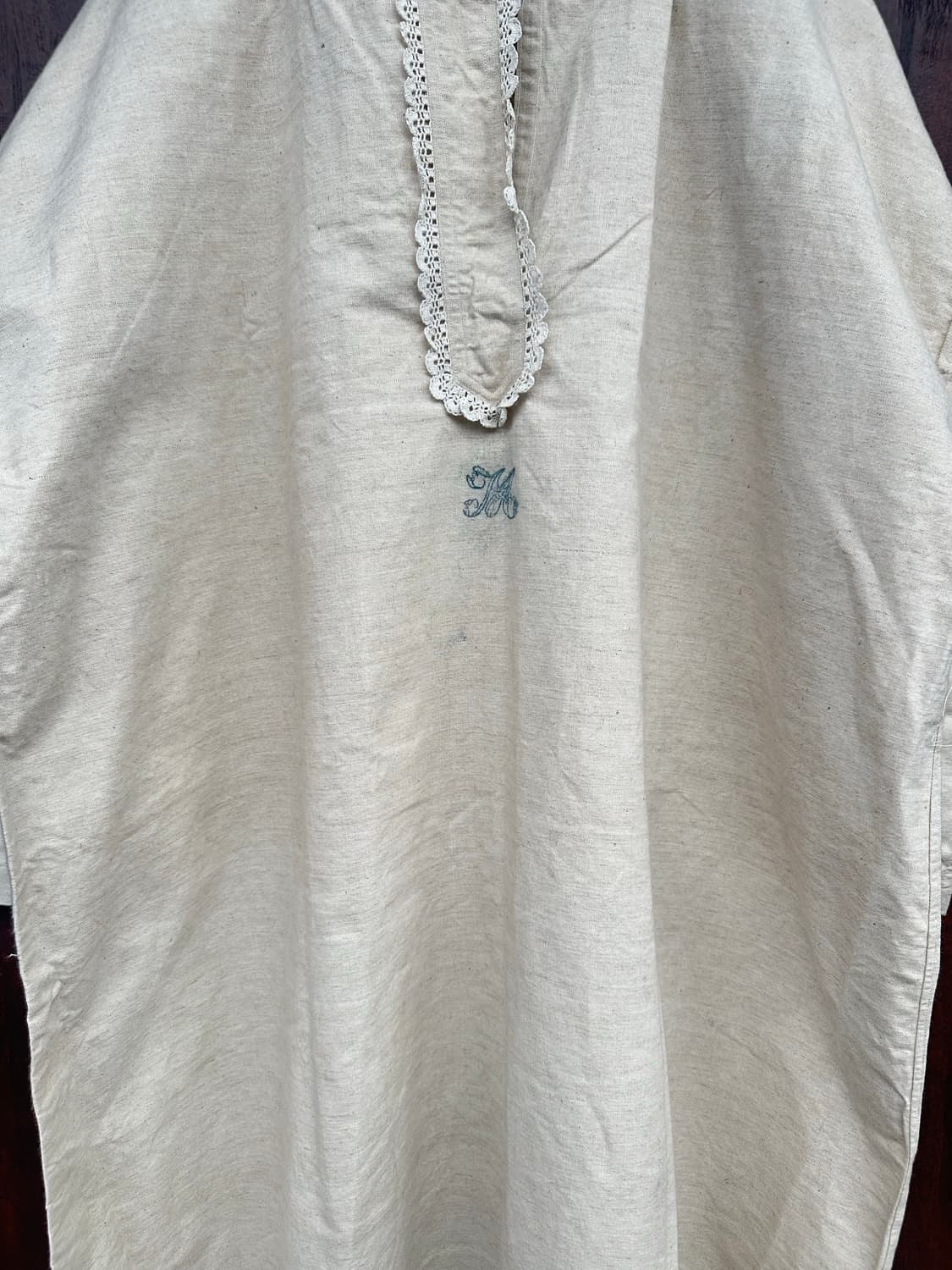 1900’s French Antique Linen 🇫🇷 그랑파 슈미즈 상품이미지5