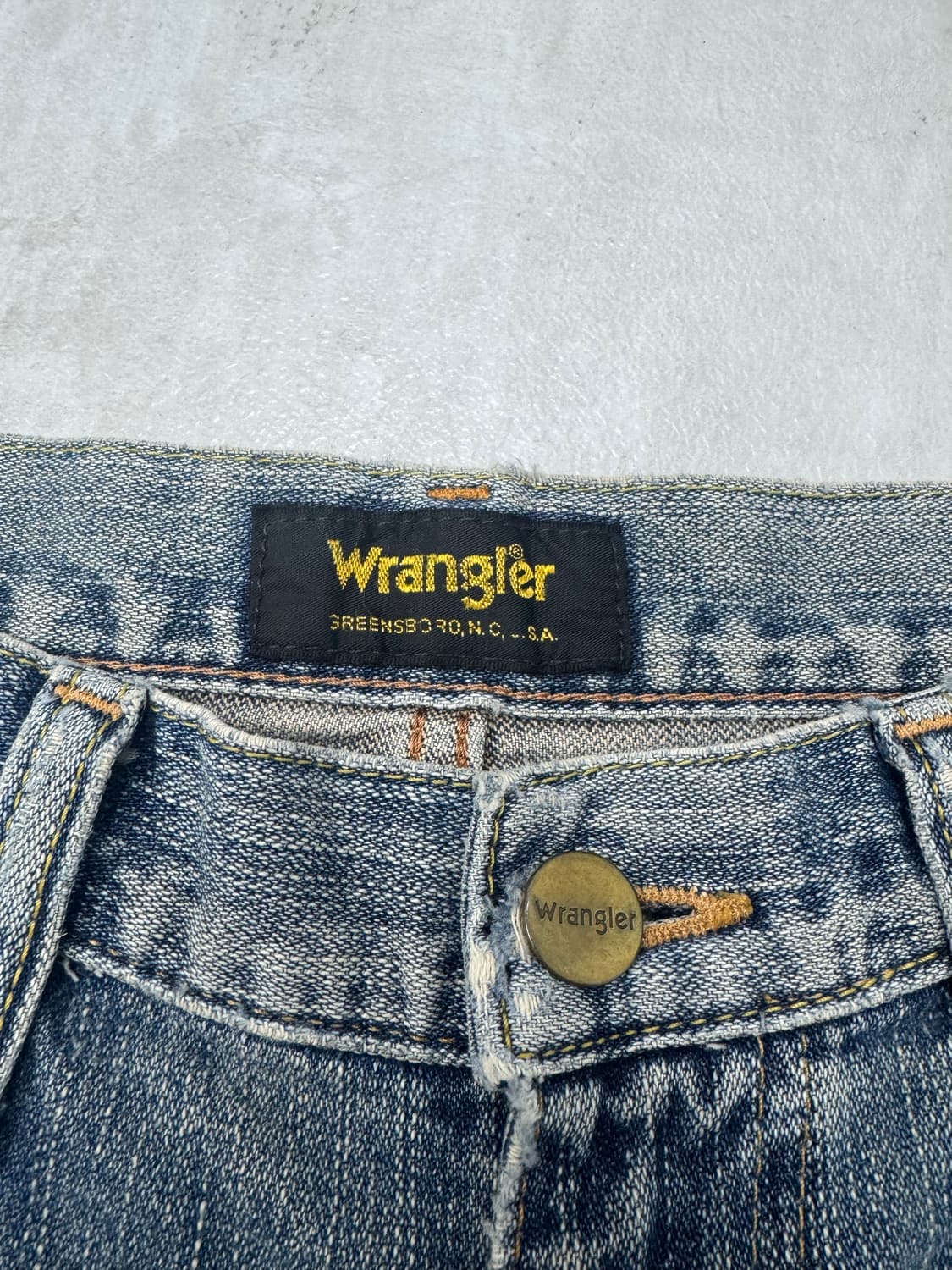•랭글러(Wrangler) 워싱 데미지 데님 팬츠 상품이미지4