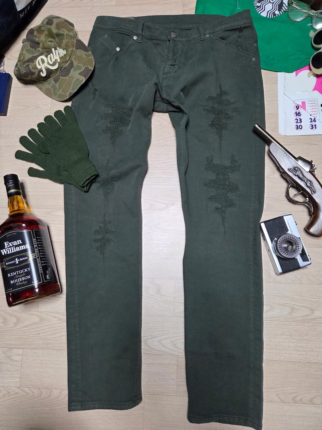 WHO A U 점퍼 밀리터리 상품이미지5