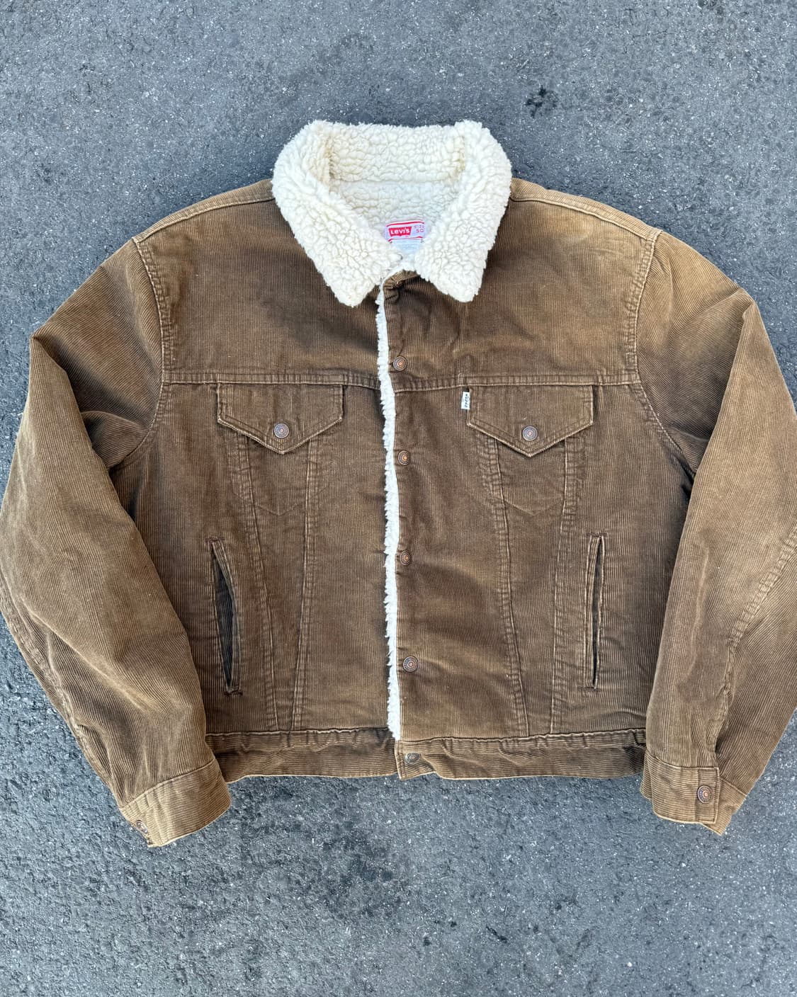 70-80s USA Levis 리바이스 쉐르파 코듀로이 트러커 자켓 상품이미지1