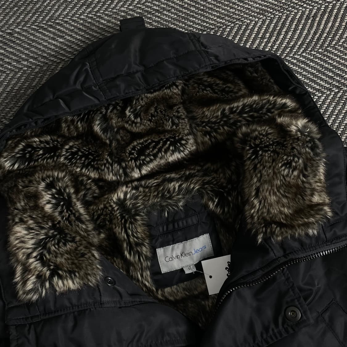 00s 캘빈클라인 아카이브 N3B 이너 퍼 다운 패딩 점퍼y 3538 상품이미지7