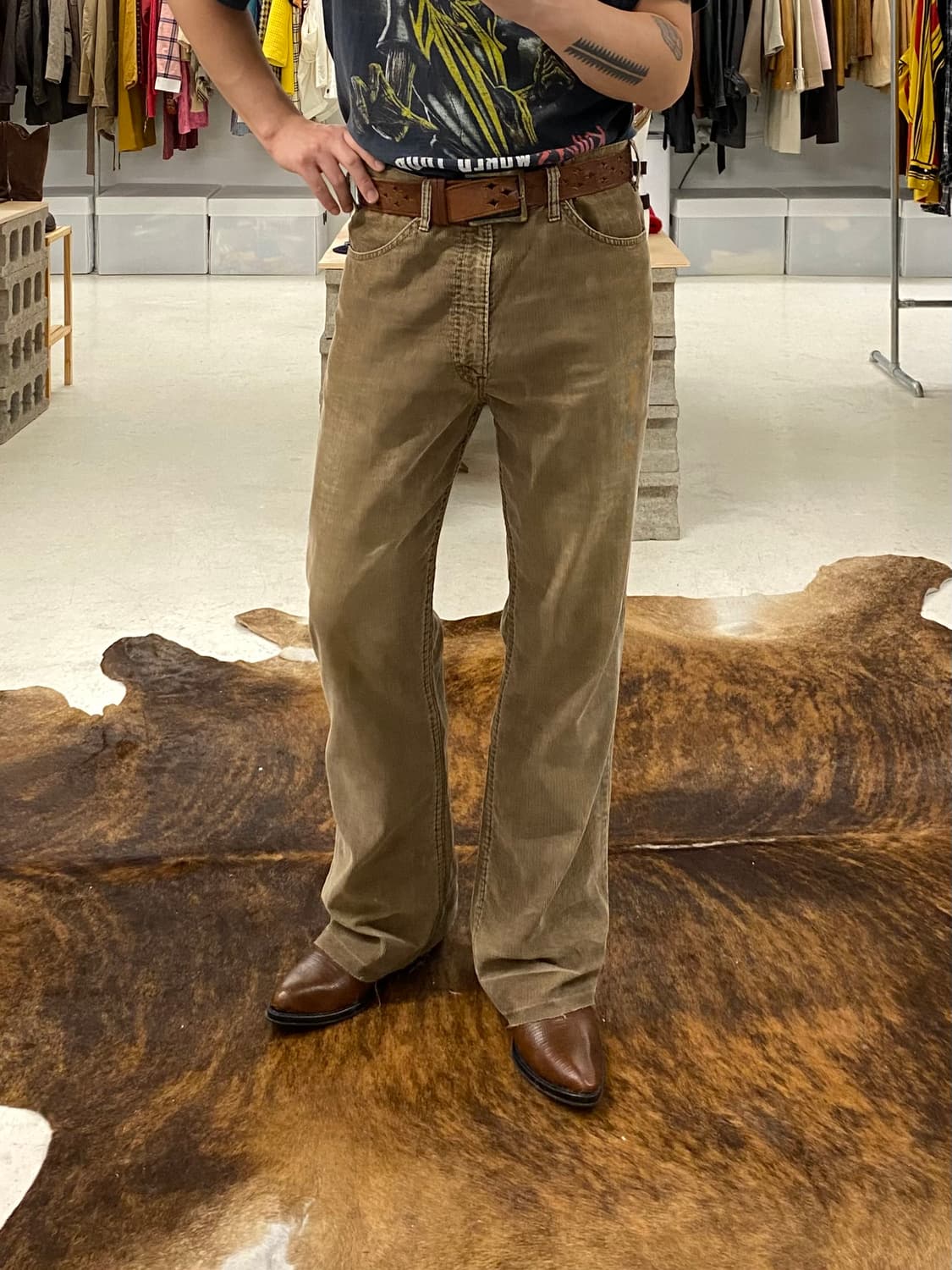 70's LEVI'S 646 bell bottom pants 상품이미지10