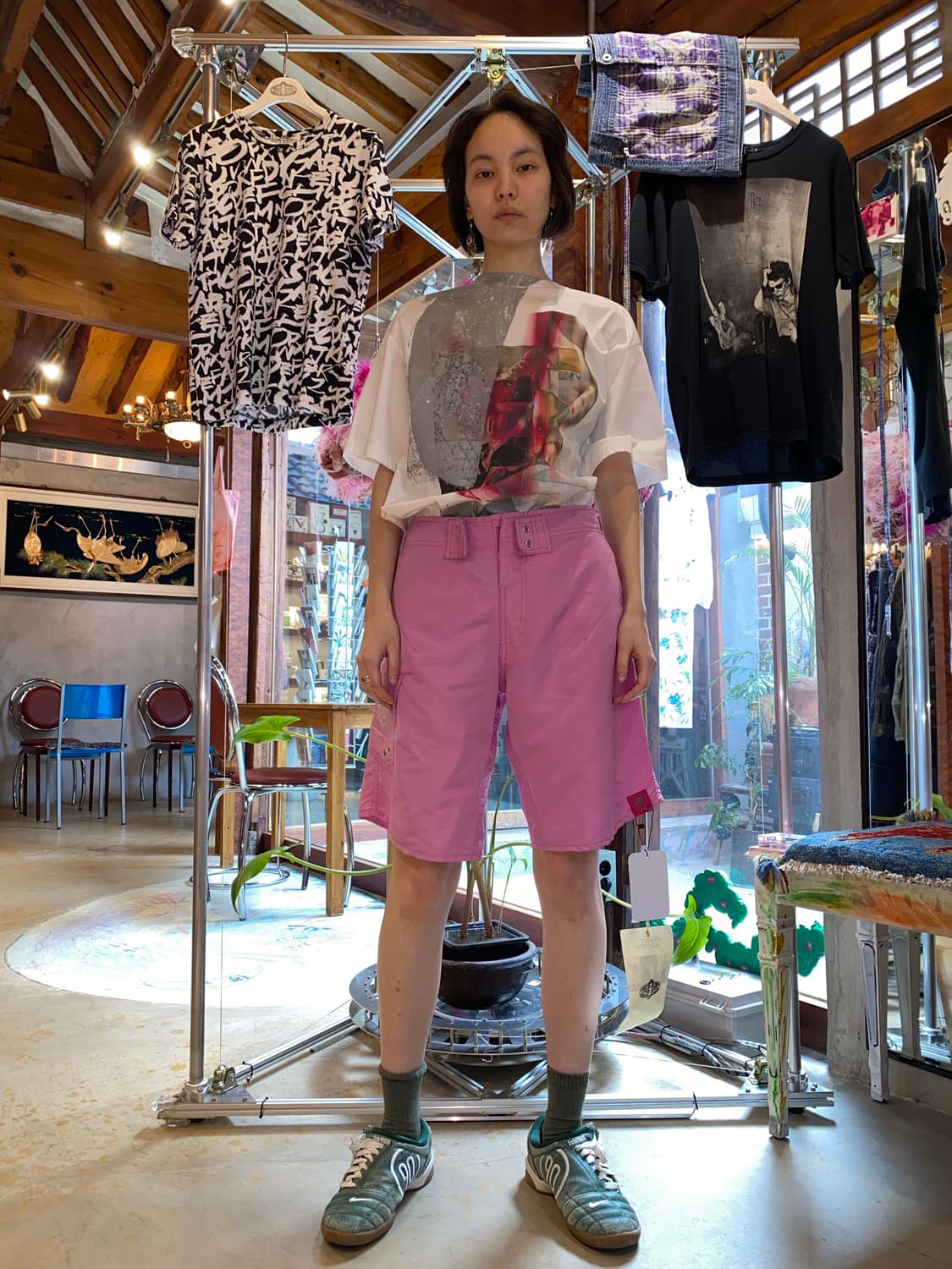 (Nhs only) Maxime Black Pink Shorts 상품이미지3