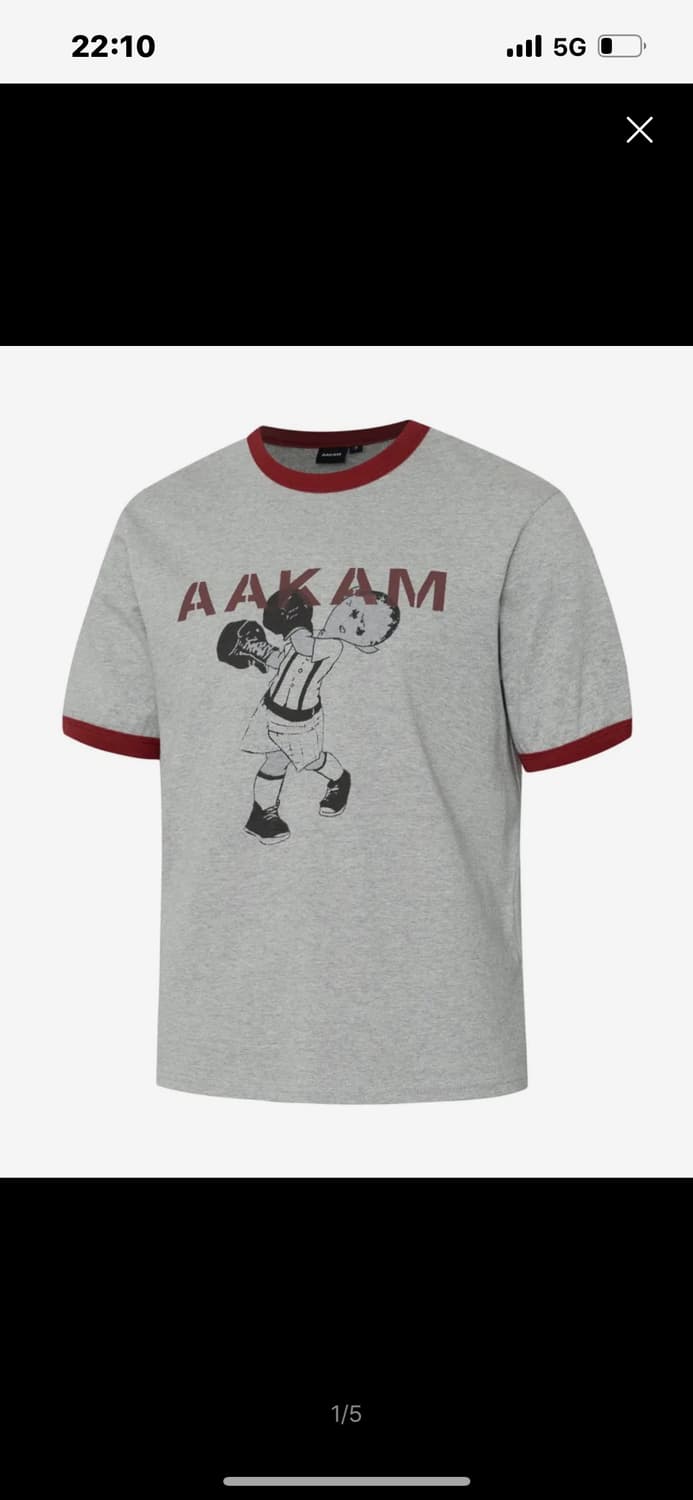 아캄 Punch Boy Printed Ringer Top 링거티 상품이미지1