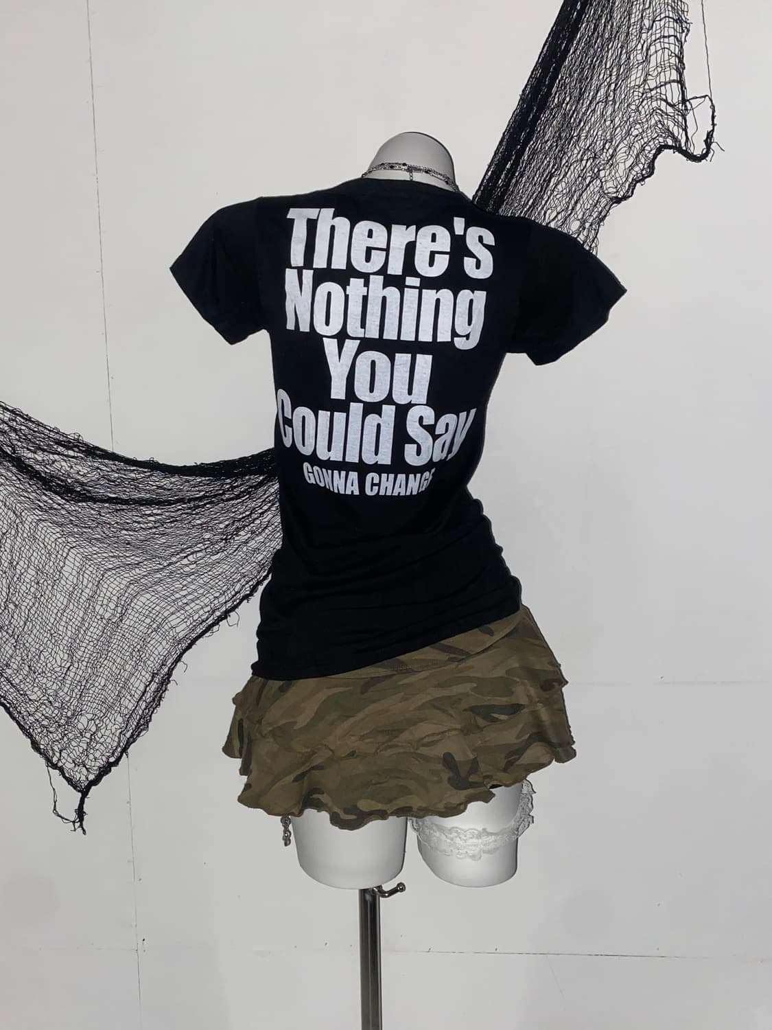 y2k 펑크 스컬 카모 코디 세트 ໒꒱ 상품이미지3