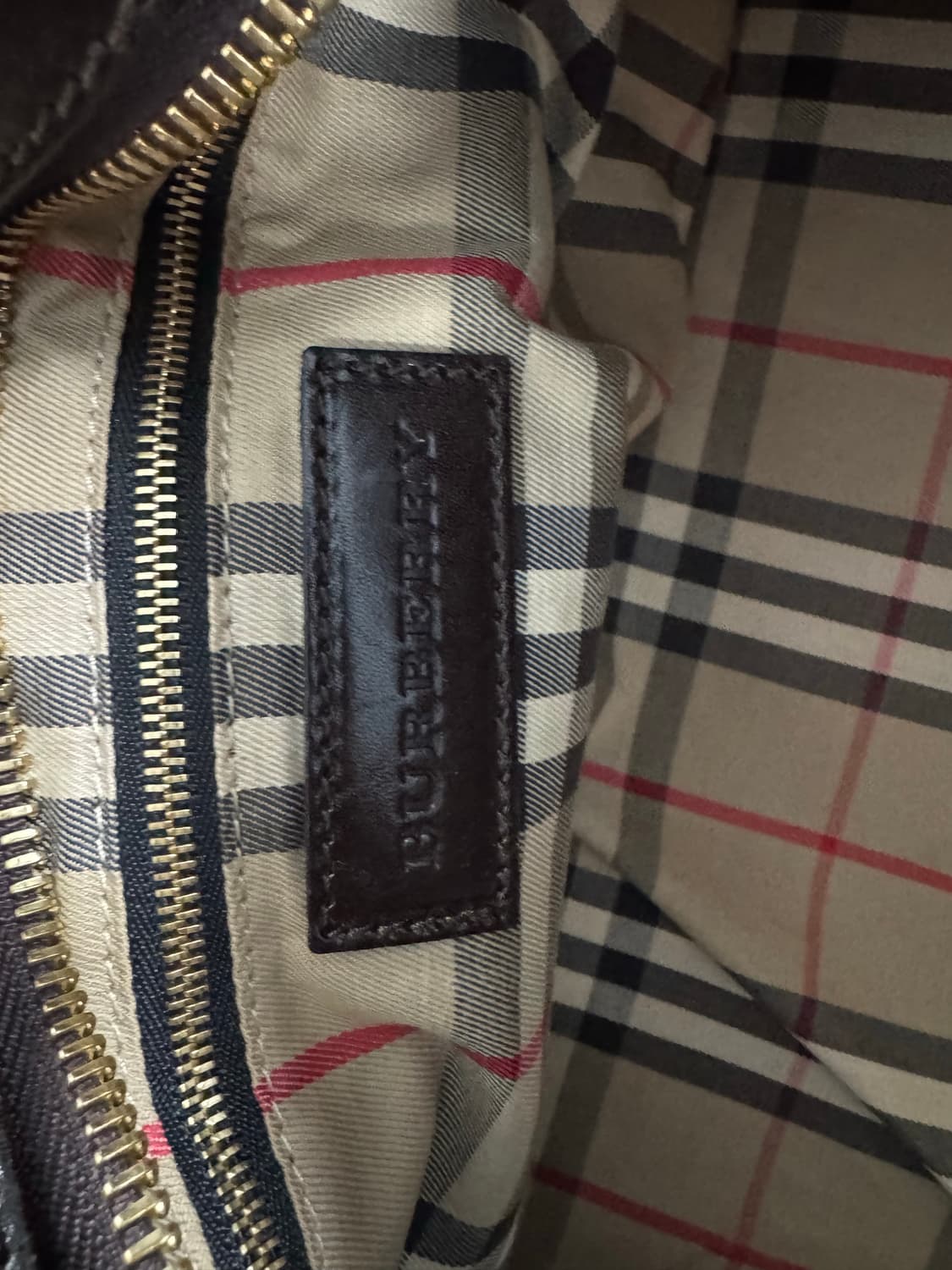 버버리 초코브라운 레더 숄더백 상품이미지6