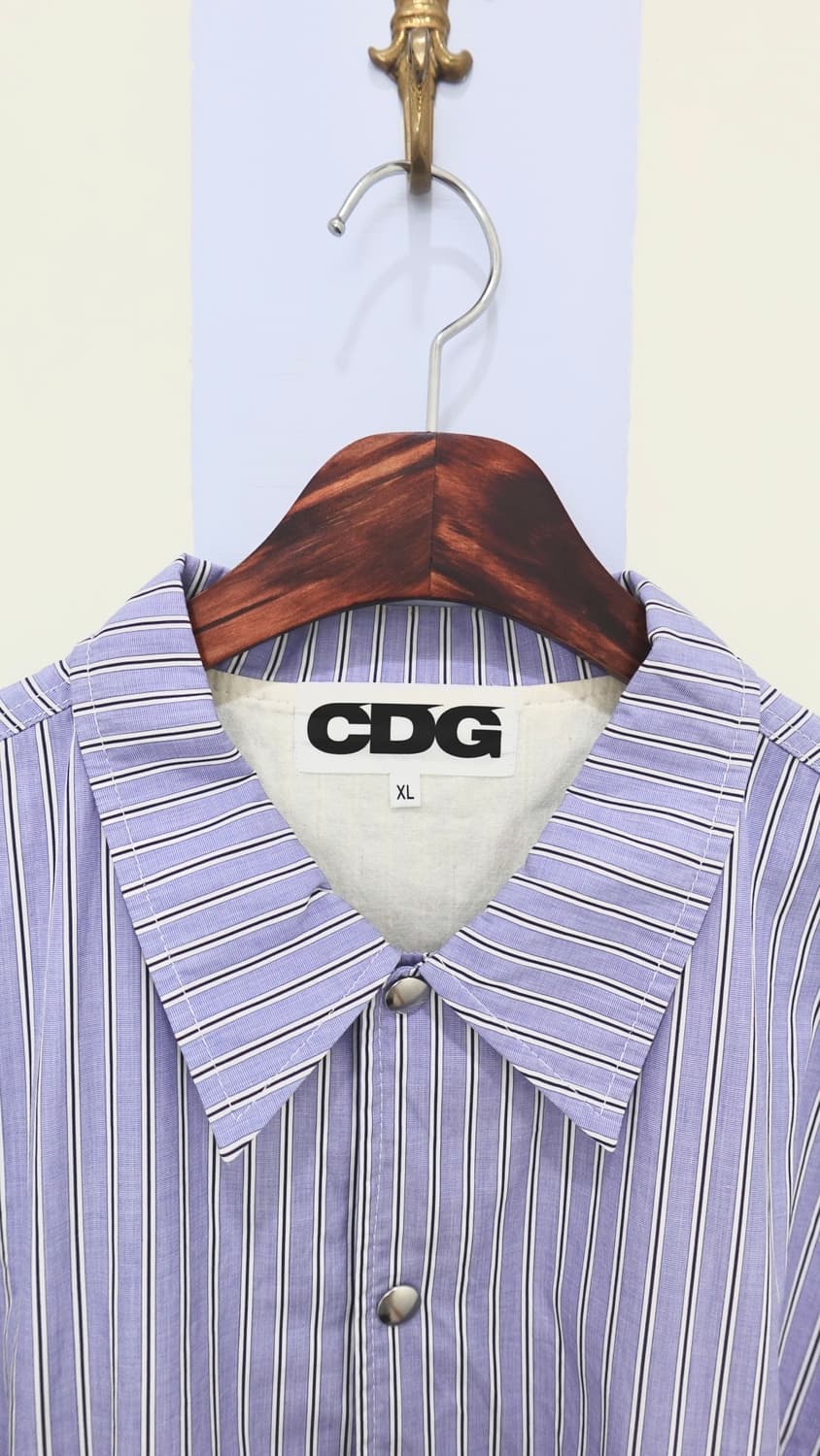 꼼데가르송 CDG 스트라이프 코치 셔츠 자켓 맨즈(XL) 상품이미지3