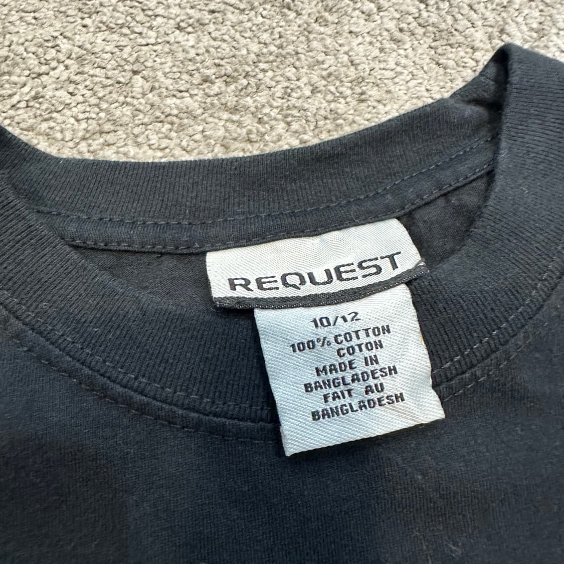 빈티지 퍼니 미디크롭 반팔티M 상품이미지3