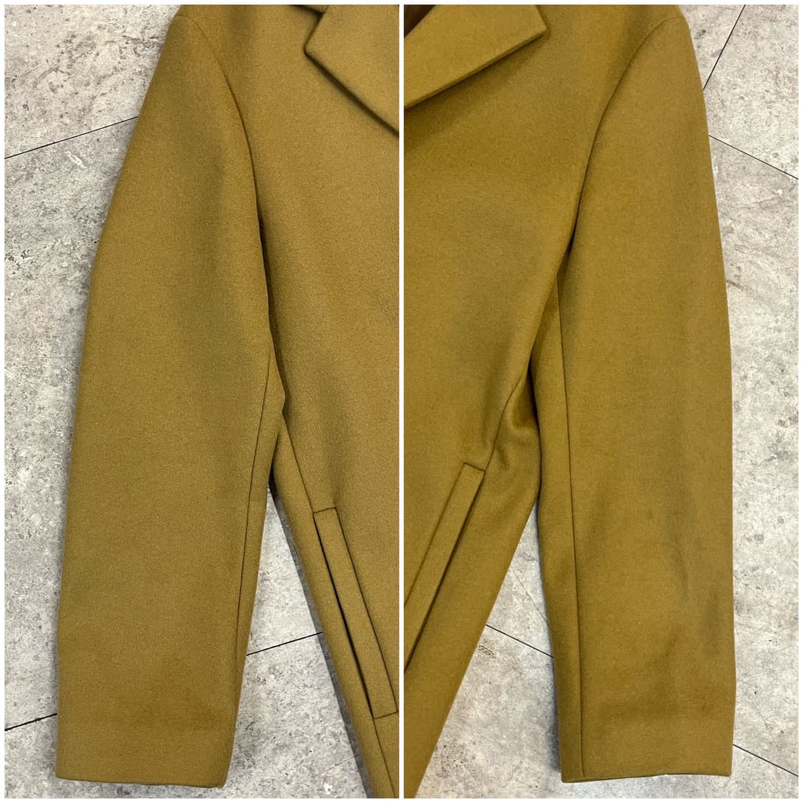 인사일런스 울 캐시미어 롱코트 카멜 M #csz3419 상품이미지7