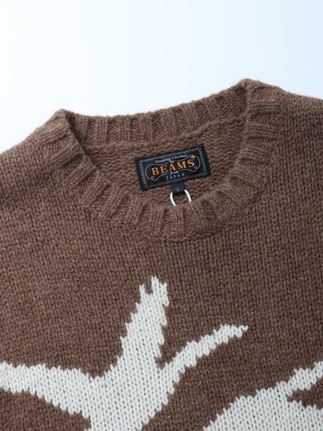 BEAMS PLUS 3 Gauge Intarsia Crewneck 상품이미지4