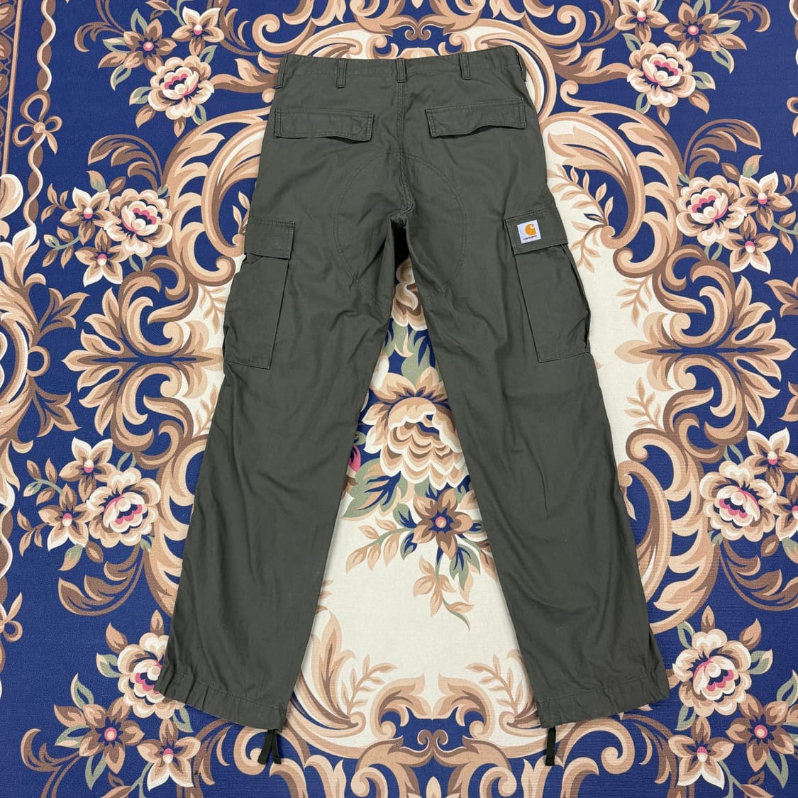 (31)칼하트WIP 립스탑 코튼 카고팬츠(올리브) 상품이미지1