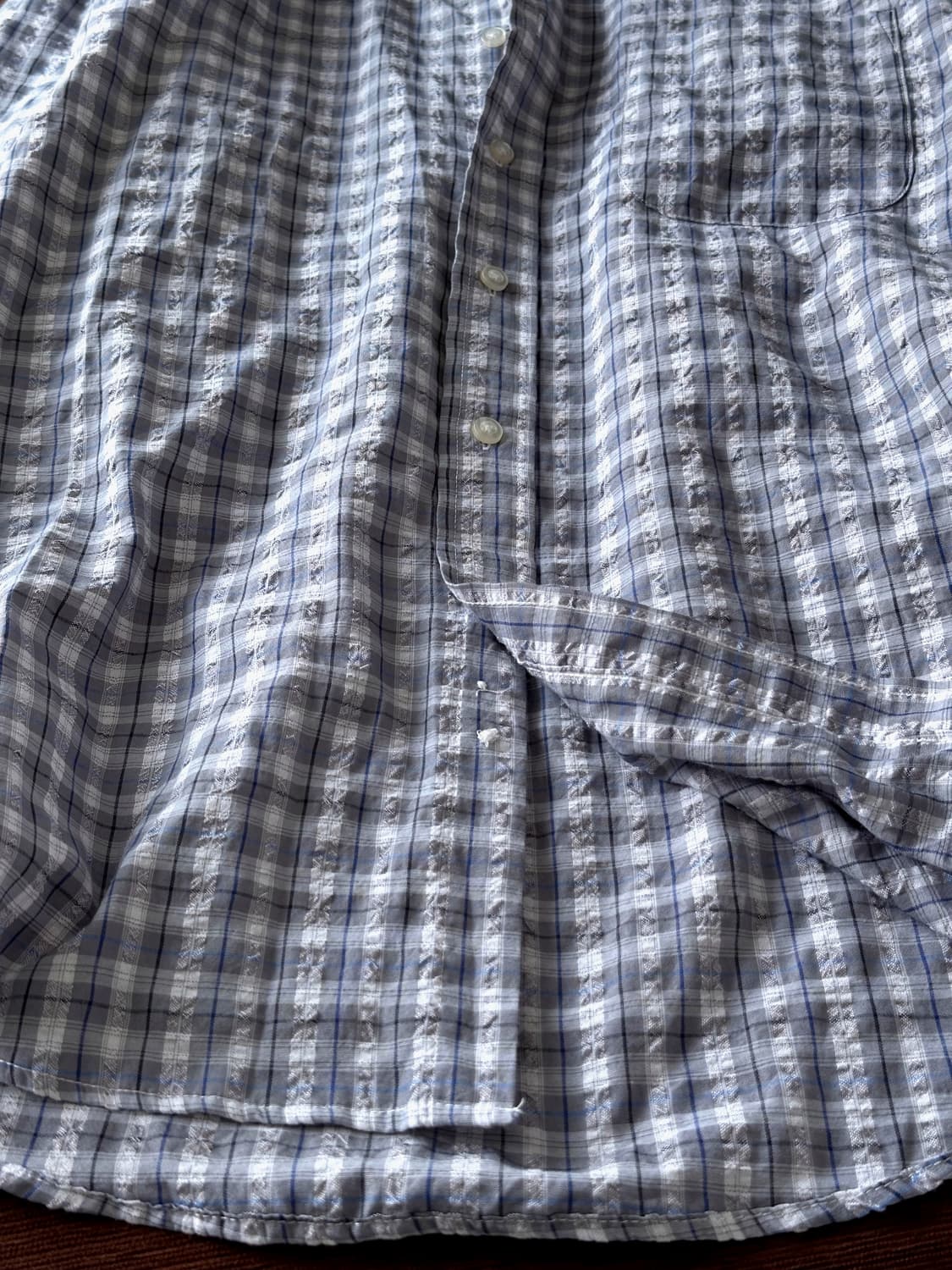 Volume fabric check design shirt 상품이미지9
