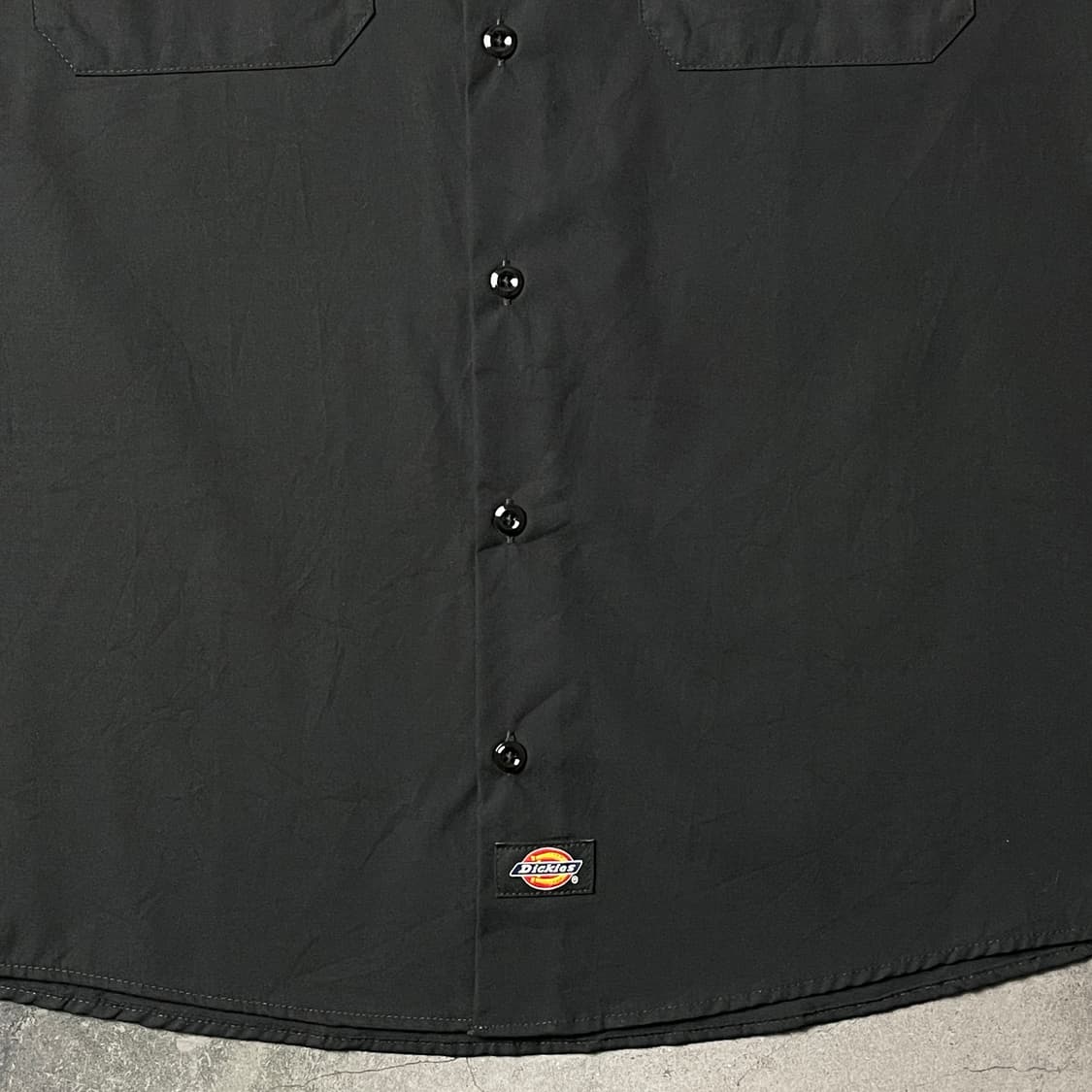 DICKIES 디키즈 데드스탁 블랙 자수 반팔 워크 셔츠 A00991 상품이미지5