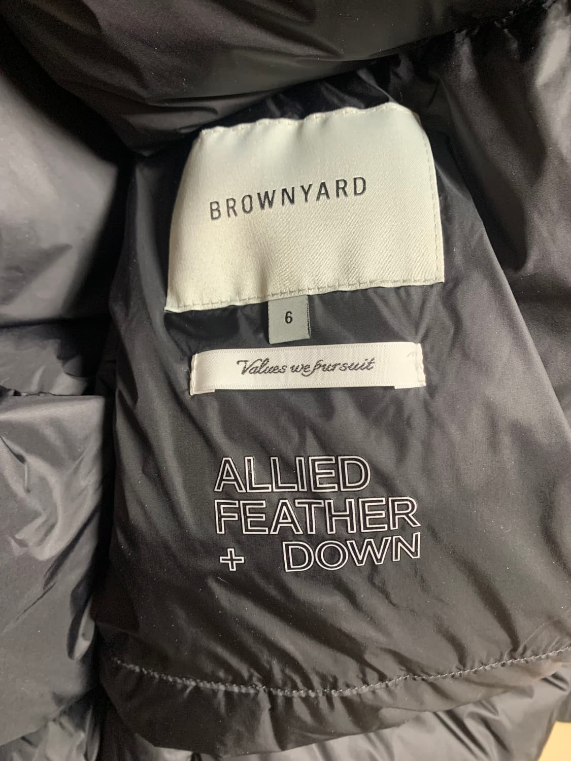 새상품 25fw 브라운야드 에베레스트 구스다운 파카 블랙 6사이즈 상품이미지2