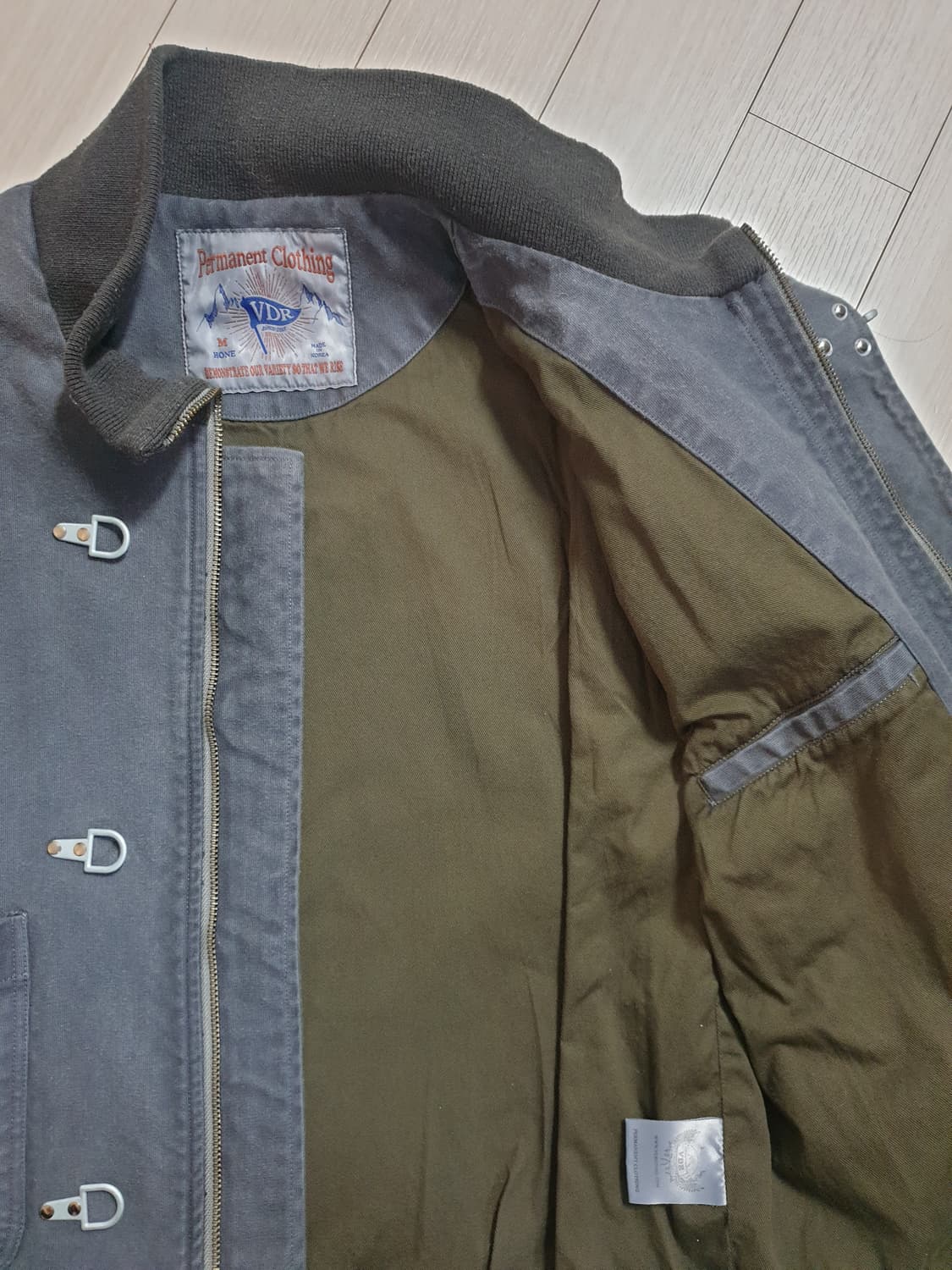 비디알 VDR 탱커 자켓 차콜 색상 M사이즈 상품이미지2