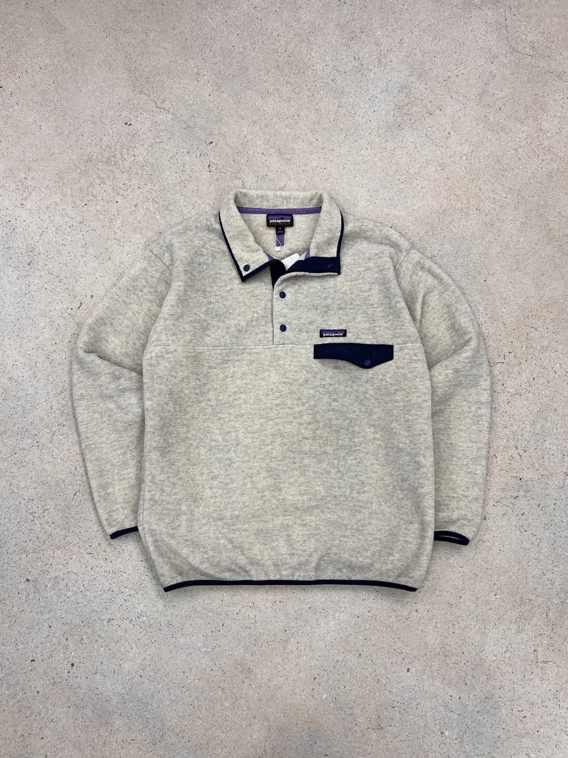 파타고니아 신칠라 오트밀 헤더 스냅 플리스 상품이미지1