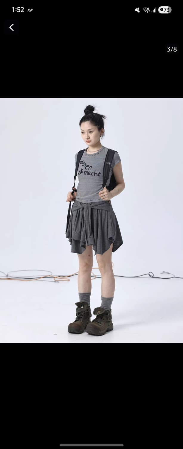 코이세이오st 레이어드 치마바지 상품이미지3