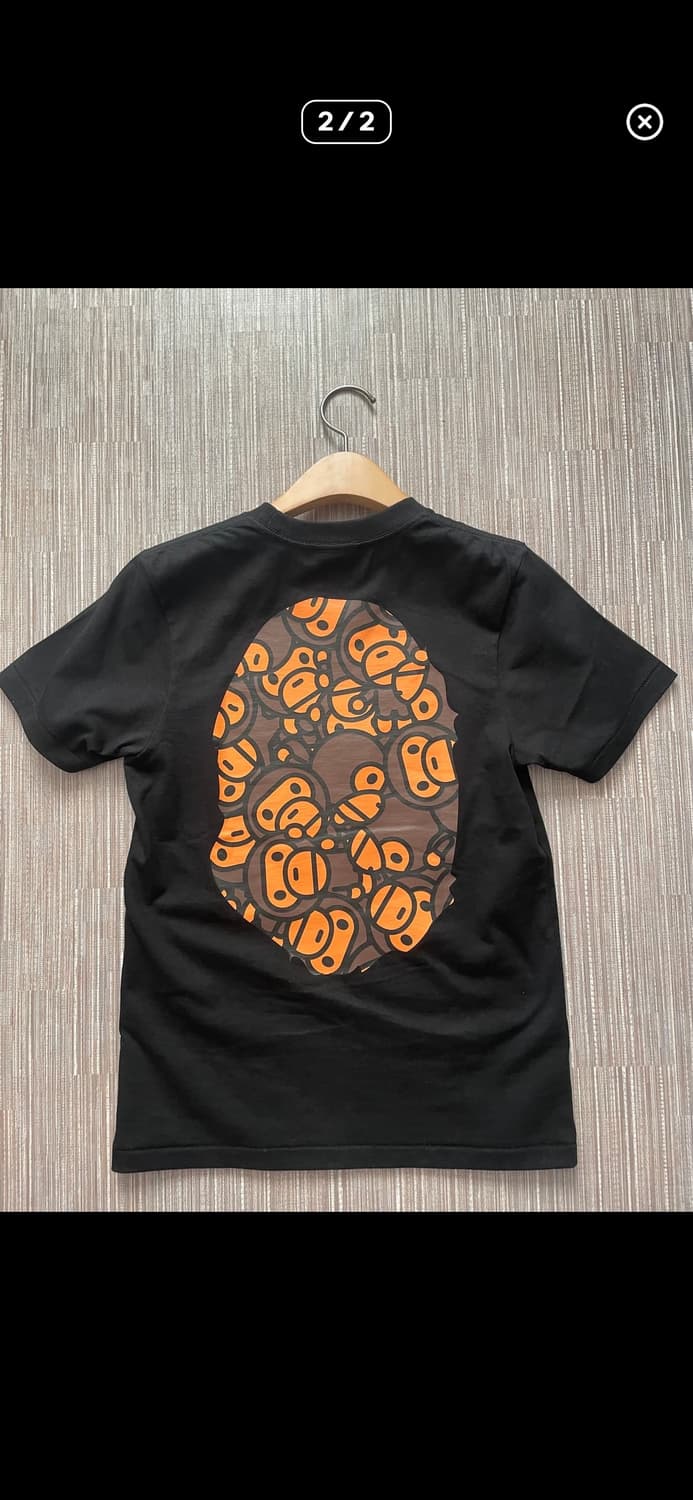 새거) 베이프 마일로 빅헤드 반팔 티셔츠 xxs bape 상품이미지2