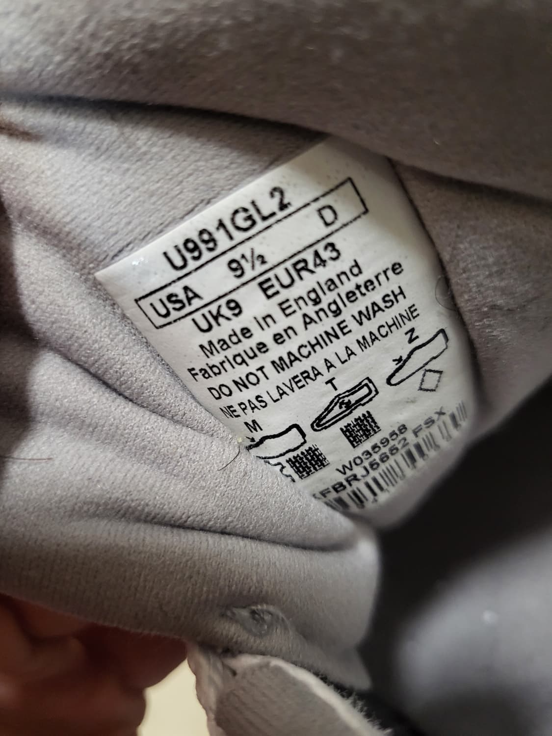 뉴발란스 991v2 메이드 인 UK 그레이 락 릿지 실버 뉴발 275 상품이미지7