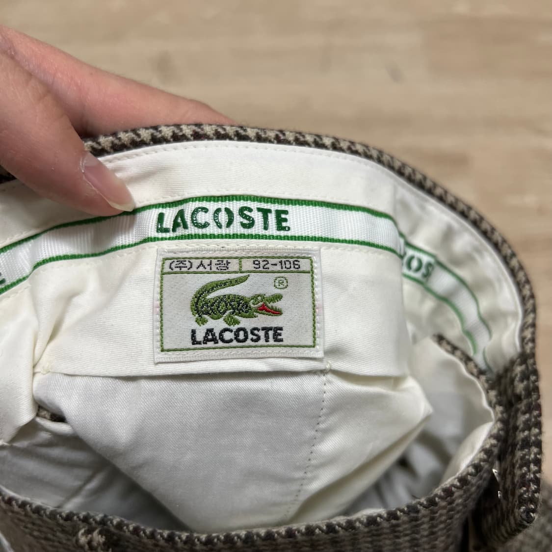 라코스테 하운드투스 패턴 코튼팬츠 [하운드투스 체크] 36 상품이미지5