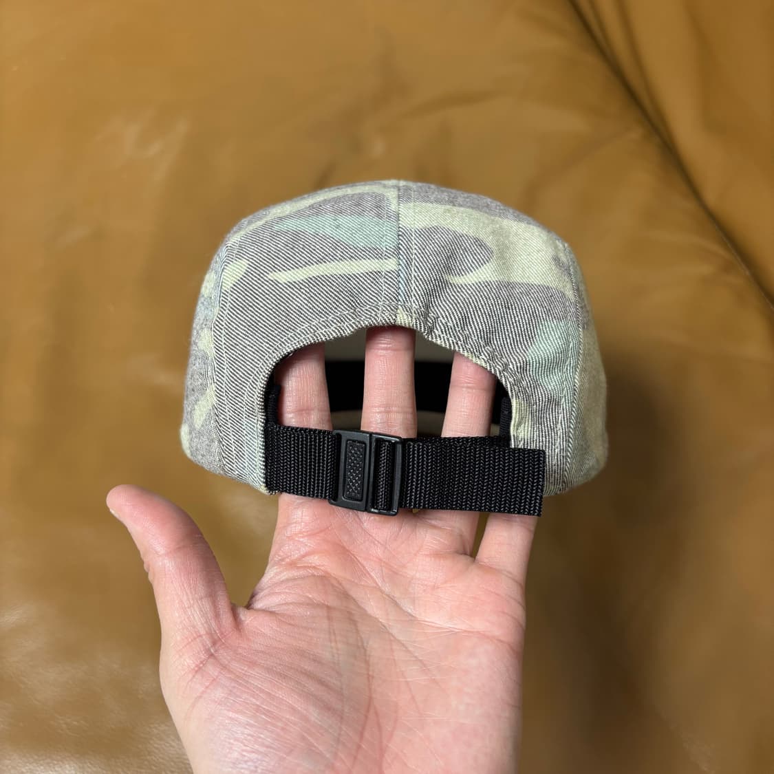 슈프림 캠프캡 모자 박스로고 워시드 카모 상품이미지7