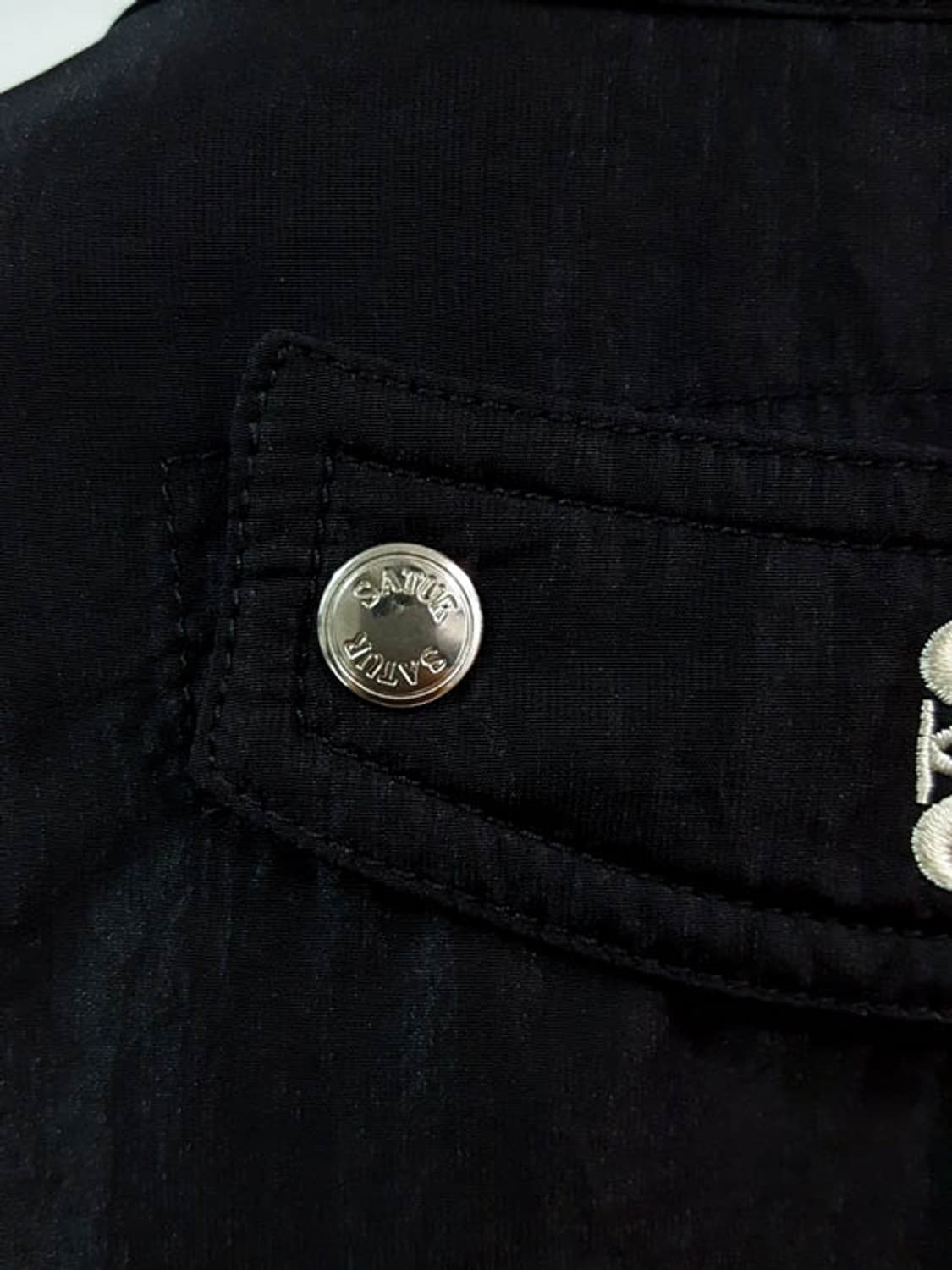 세터 샌티 나일론 오버사이즈 블루종 MA-1 자켓 블랙 XL 상품이미지5