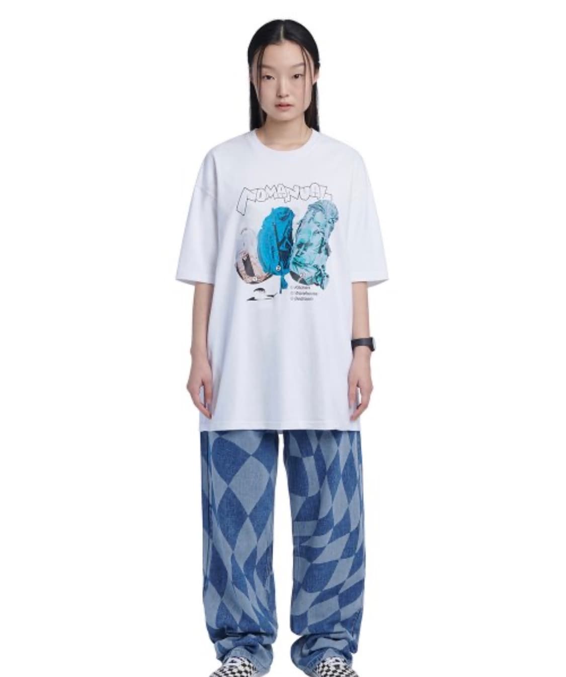 노매뉴얼 백팩 반팔티 상품이미지2