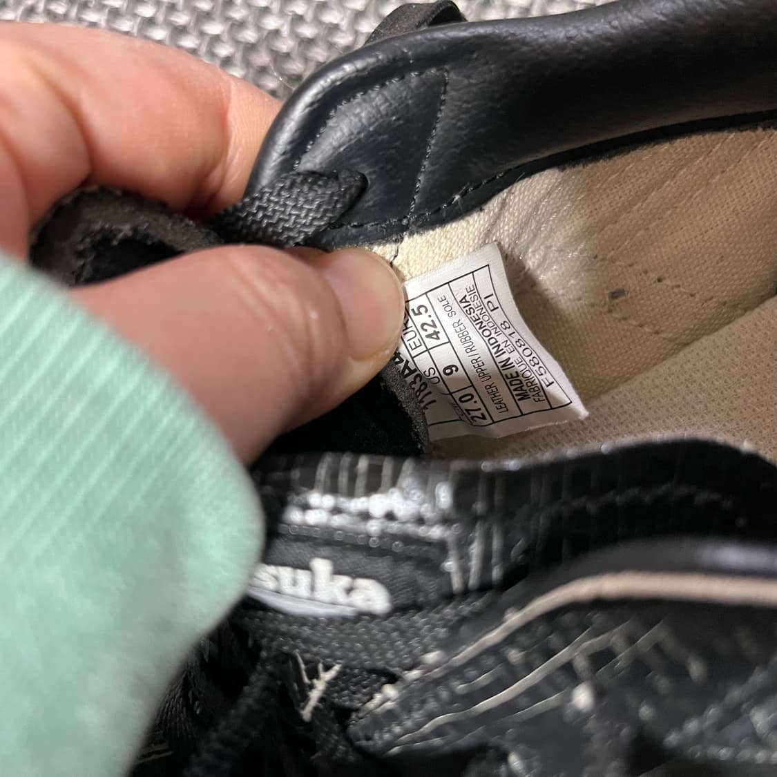 오니츠카 타이거 블랙 스니커즈 270 상품이미지2