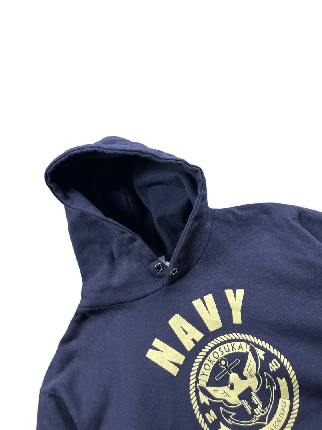 Vintage NAVY 프린팅 후드티  상품이미지2