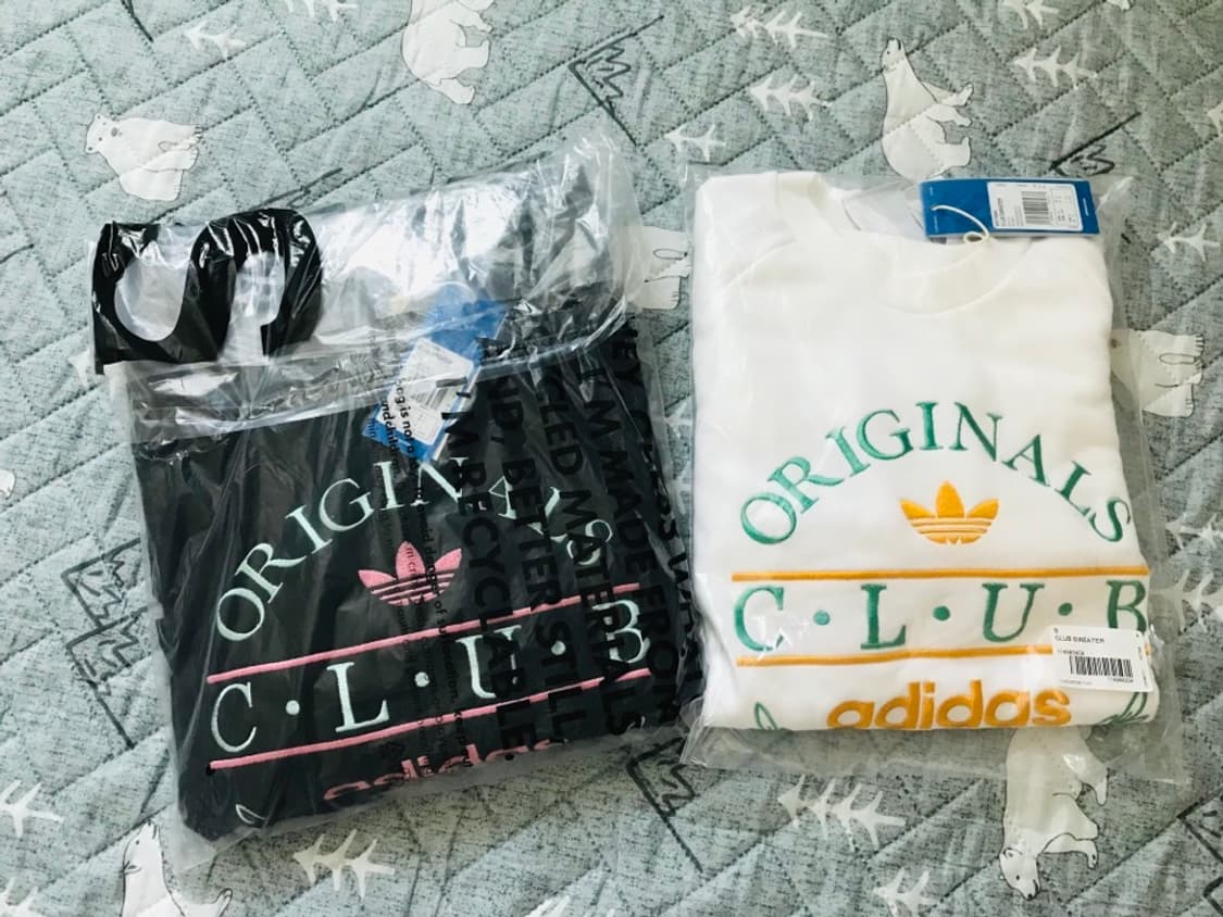 (새상품) adidas 아디다스 한정판 자수 맨투맨 스웻셔츠 L 105 상품이미지1