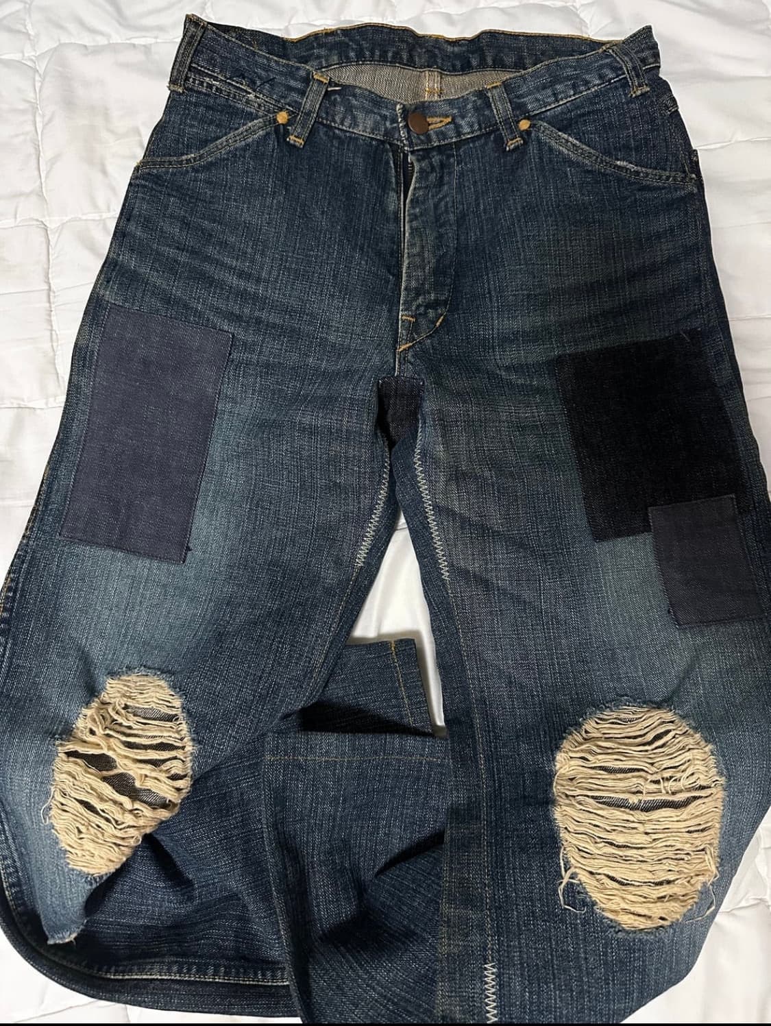 넘버나인 03aw 커트코베인 패치데님 상품이미지1